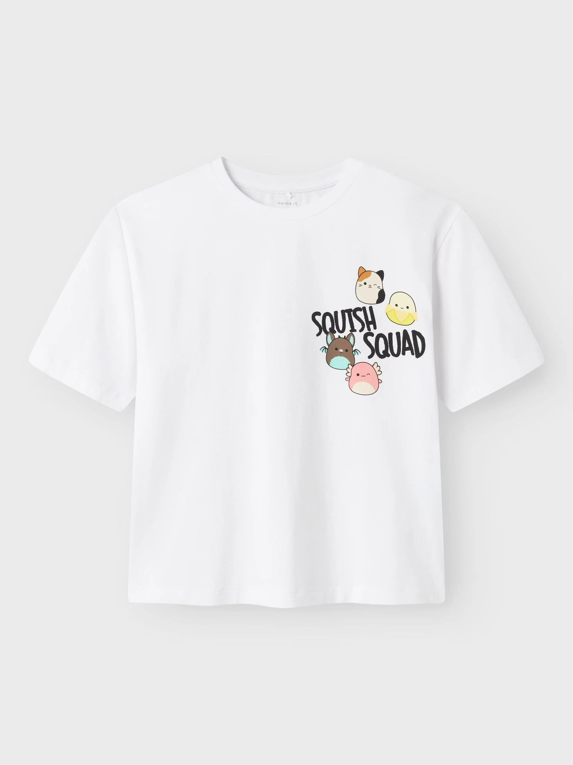Name It lasten t-paita, NKFMOMI SQUISH SS RLX TOP Valkoinen