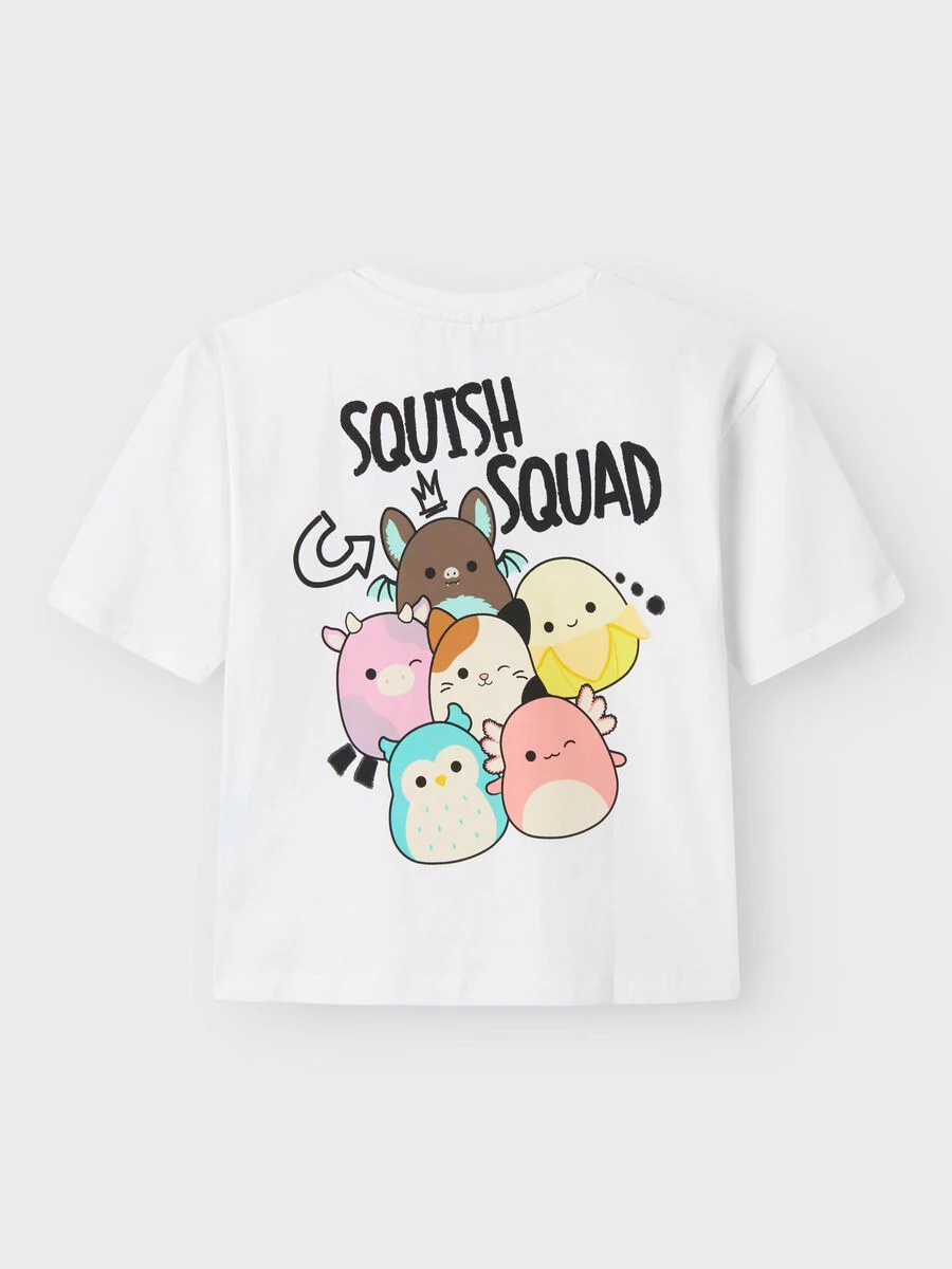 Name It lasten t-paita, NKFMOMI SQUISH SS RLX TOP Valkoinen - Image 2