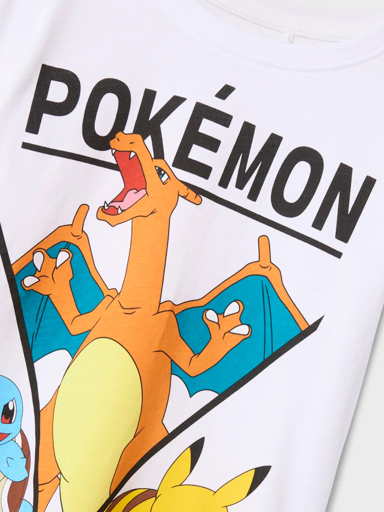 Name It lasten t-paita, NKMAST POKEMON LS NREG TOP BOX Valkoinen - Image 2
