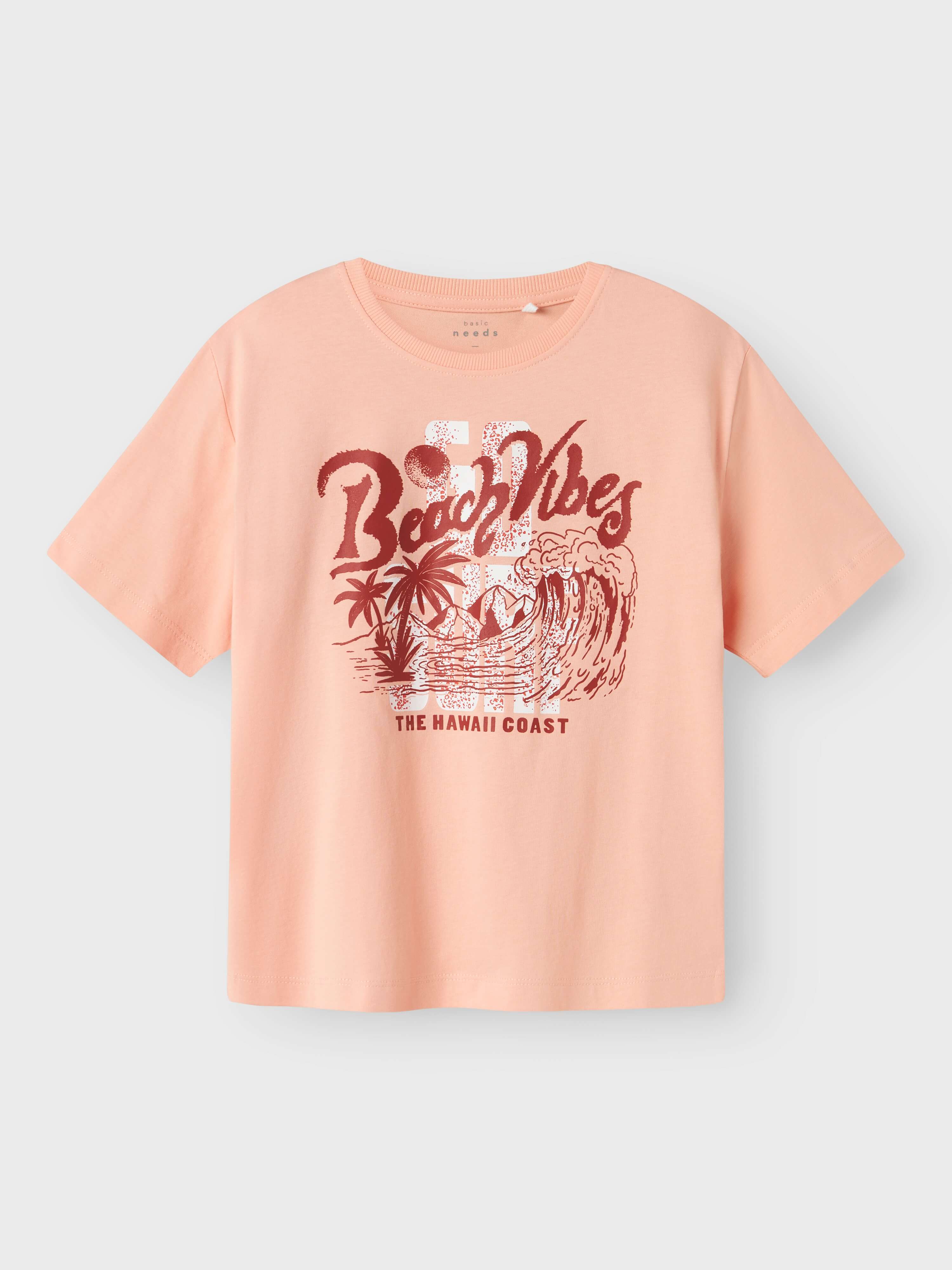 Name It lasten t-paita, NKMVAGNO SS LOOSE TOP Persikka