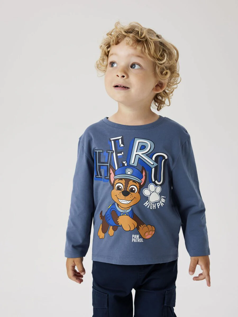 Name It lasten t-paita, NMMJAHAV PAWPATROL REG LS TOP Sininen - Image 2