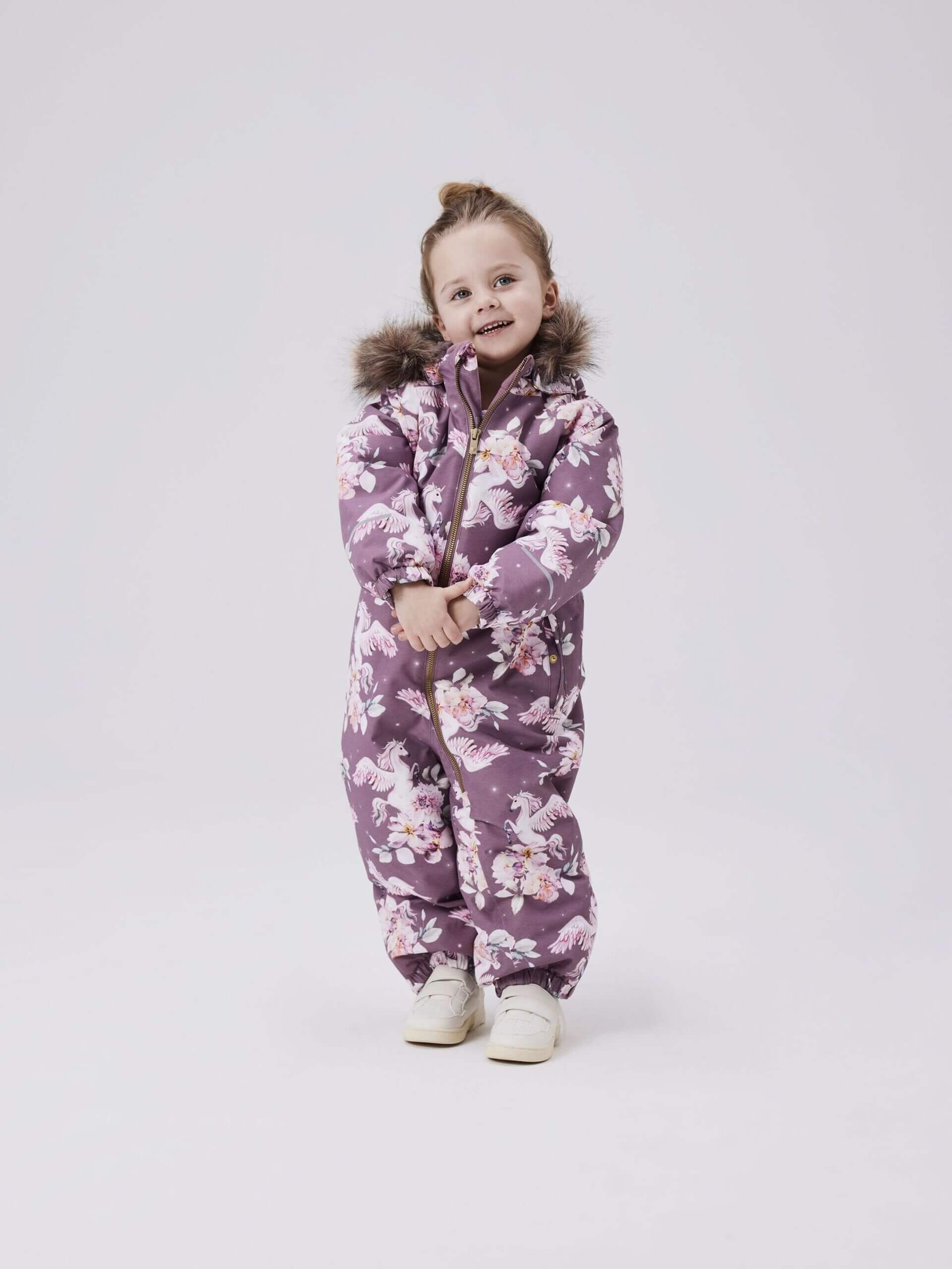 Name It Lasten Toppahaalari, NMFSNOW10 SUIT NOOS Vaaleanpunainen Kuosi - Image 3