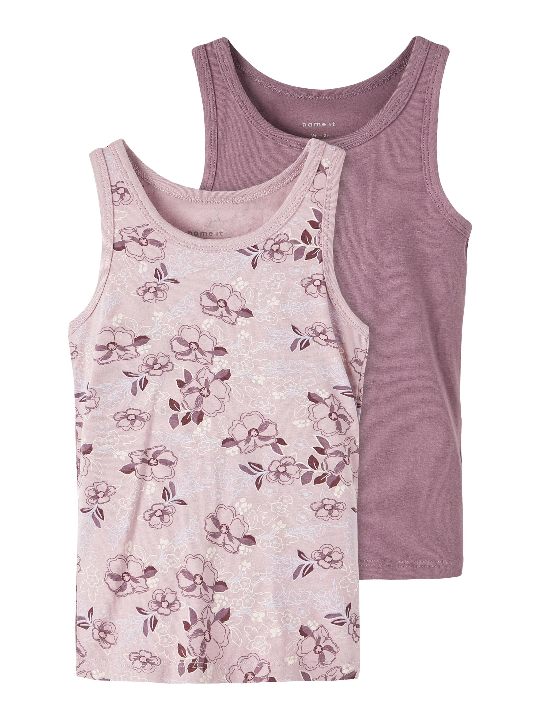Name It lasten toppi, NMFTANK TOP 2P ARTICLE FLOWERS Liila