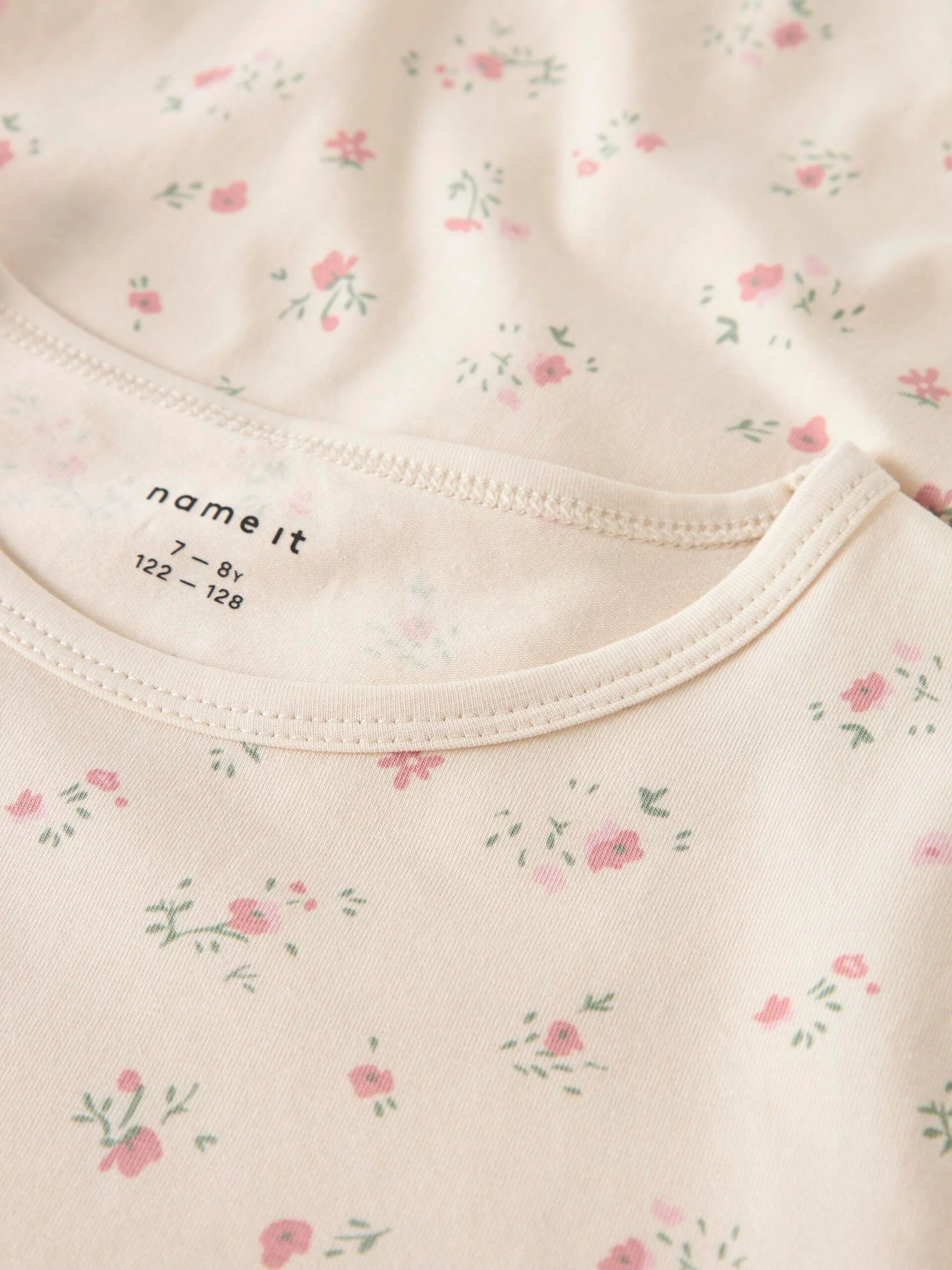 Name It lasten yöpaita, NKFNIGHTGOWN FLOWER NOOS Beige - Image 4