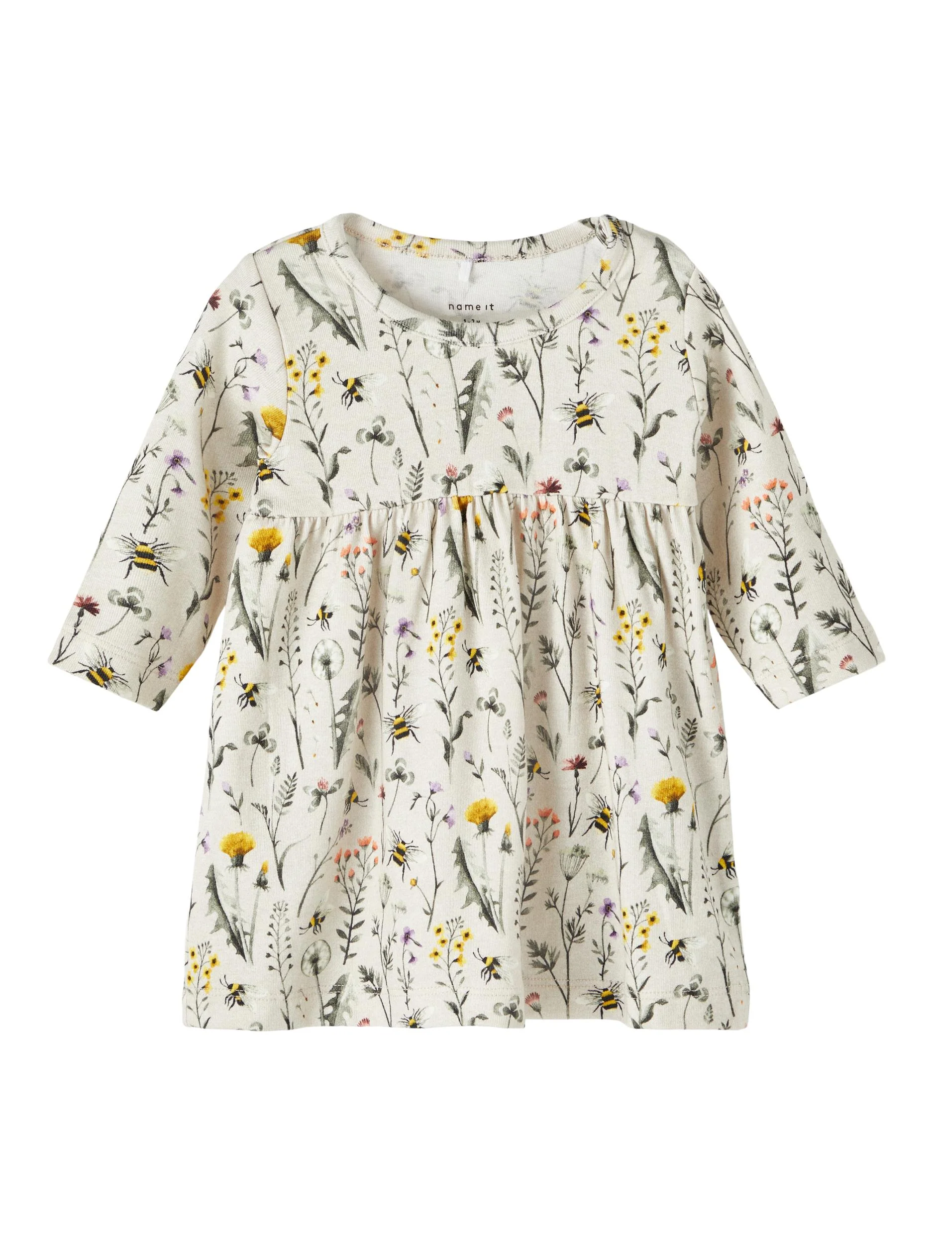Name It mekko, NBFHUBINE LS DRESS Ruskea Kuosi
