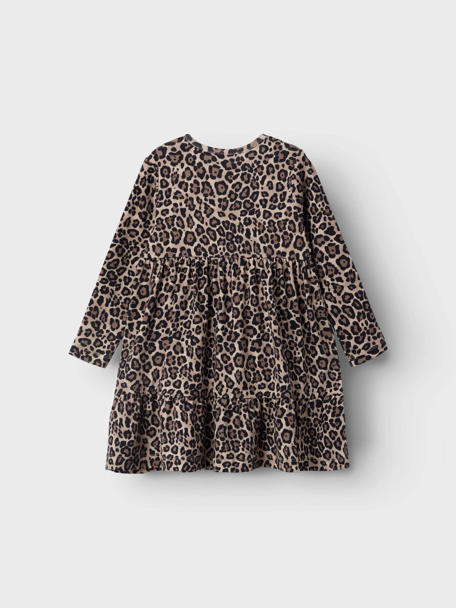 Name It Mekko, NMFSYS XSL LS DRESS Ruskea Kuosi - Image 2