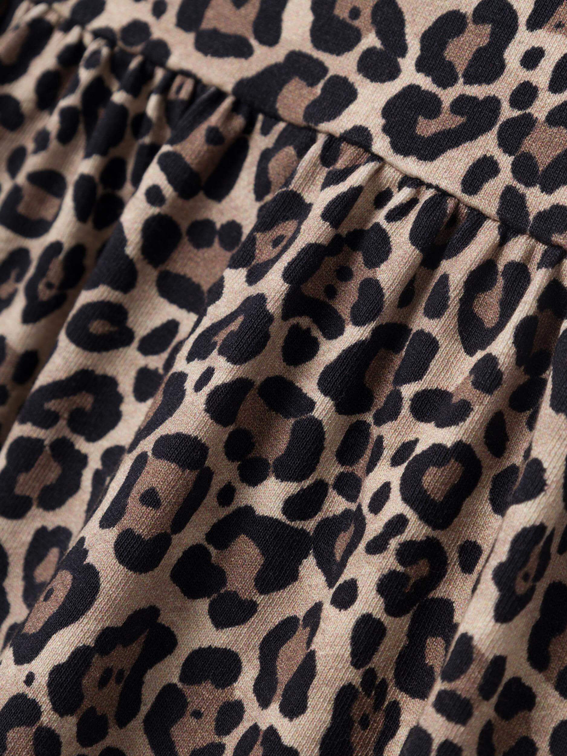 Name It Mekko, NMFSYS XSL LS DRESS Ruskea Kuosi - Image 4
