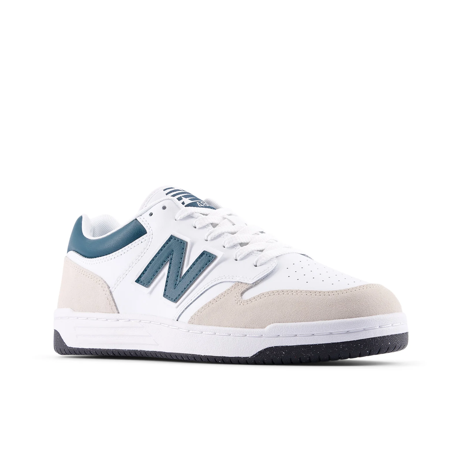 New Balance miesten tennarit 480 Sneaker WHT/Medusa Green, valkopohjainen kuosi - Image 4