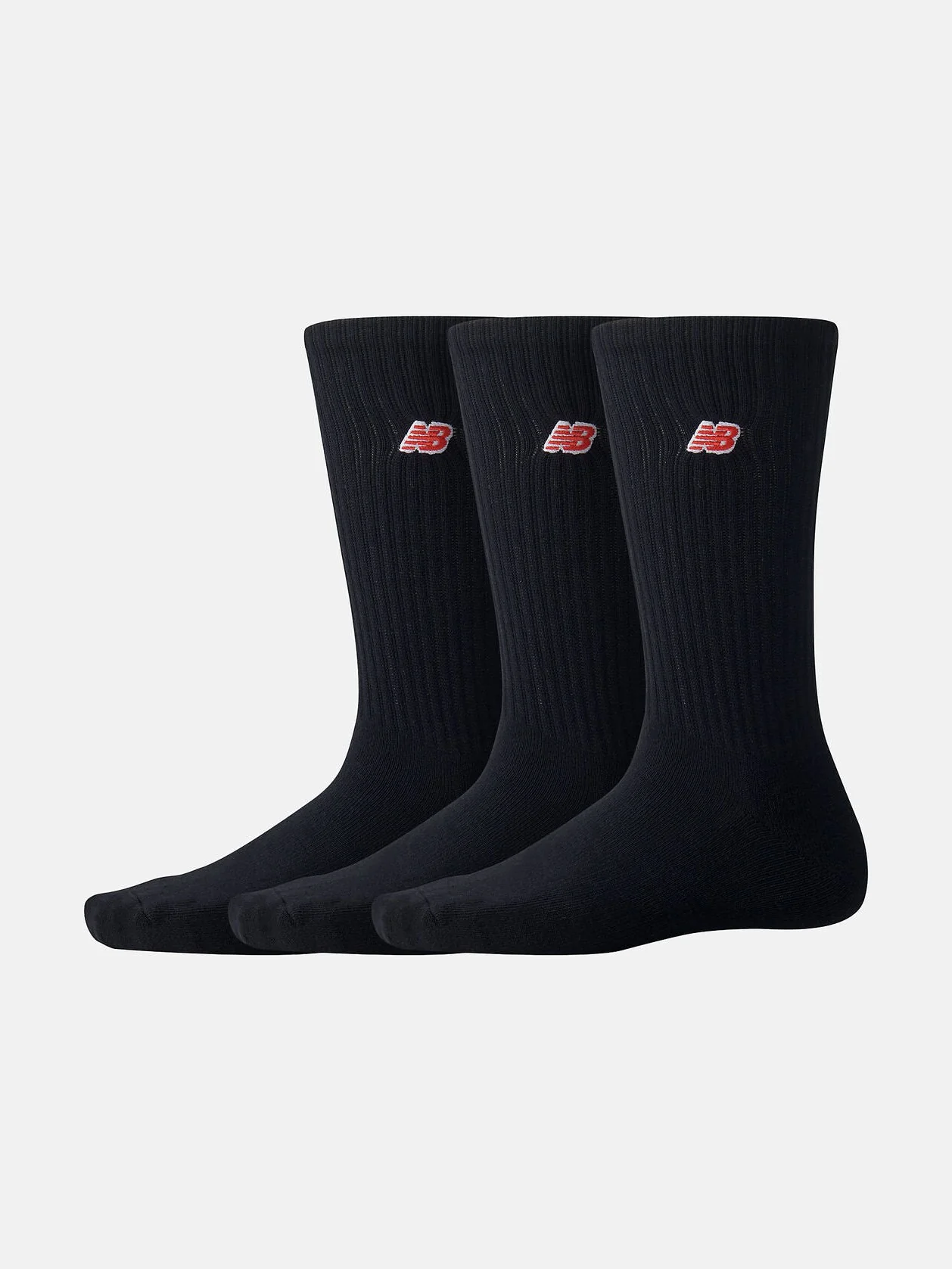 New Balance Sukat 3-Pack, NB PATCH  LOGO CREW 3-PACK NOS Musta