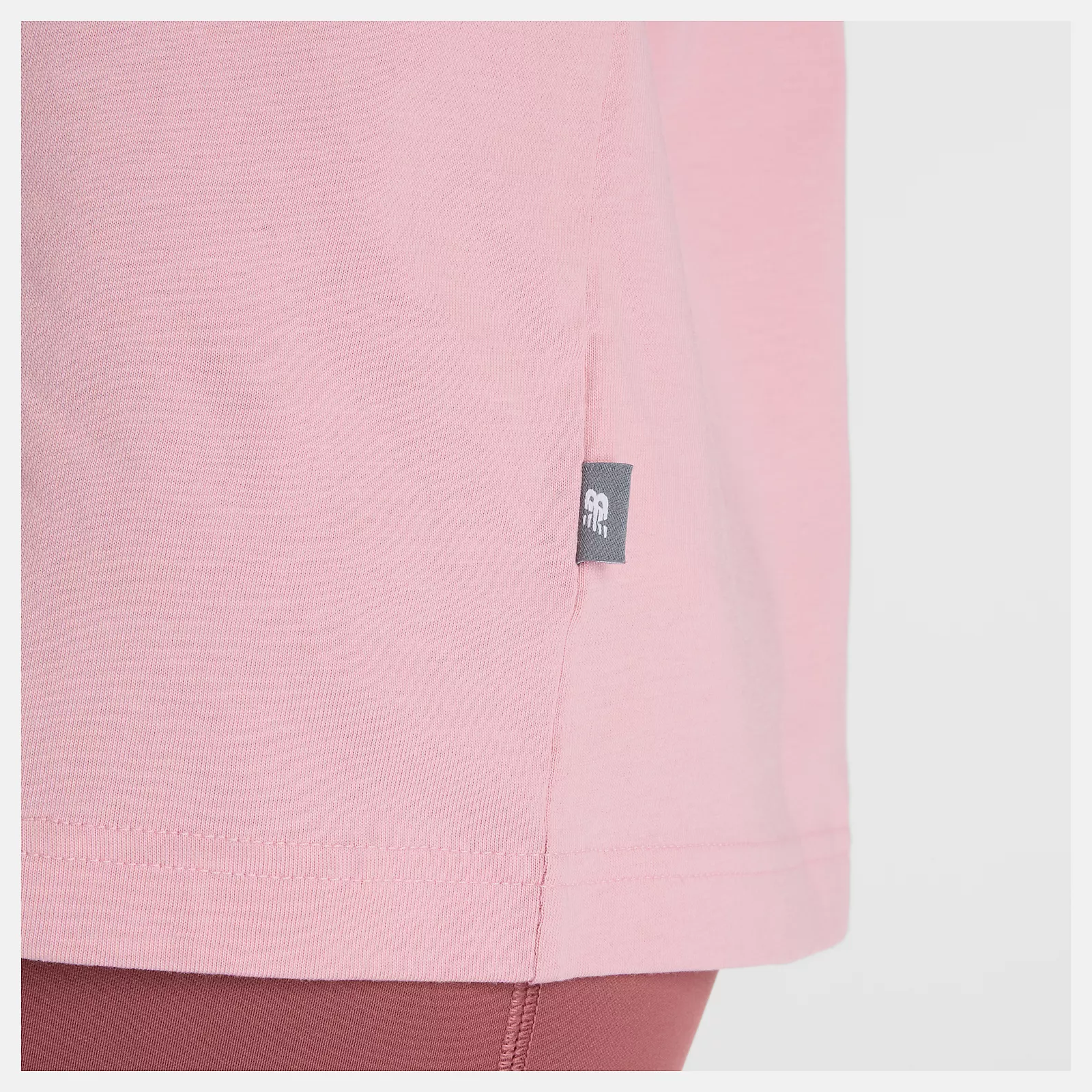 New Balance Naisten T-paita, Linear Heritage Oversized T-Shirt Vaaleanpunainen - Image 5