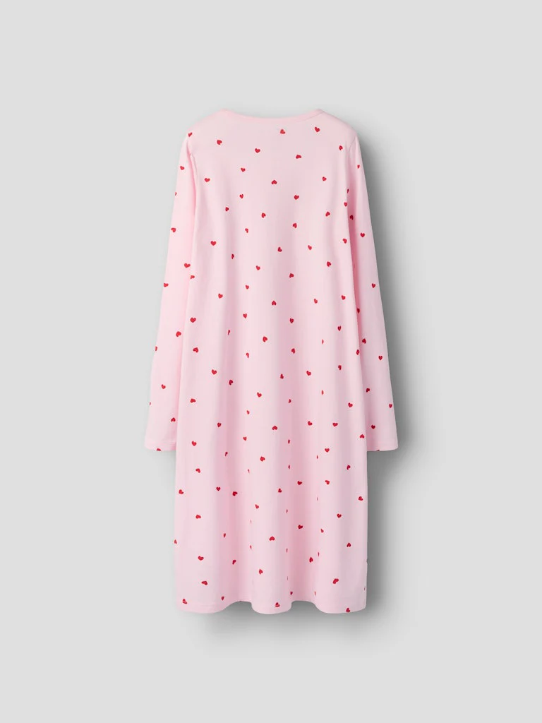 Name It lasten yöpaita NKFNIGHTGOWN HEARTS NOOS, vaaleanpunainen - Image 2