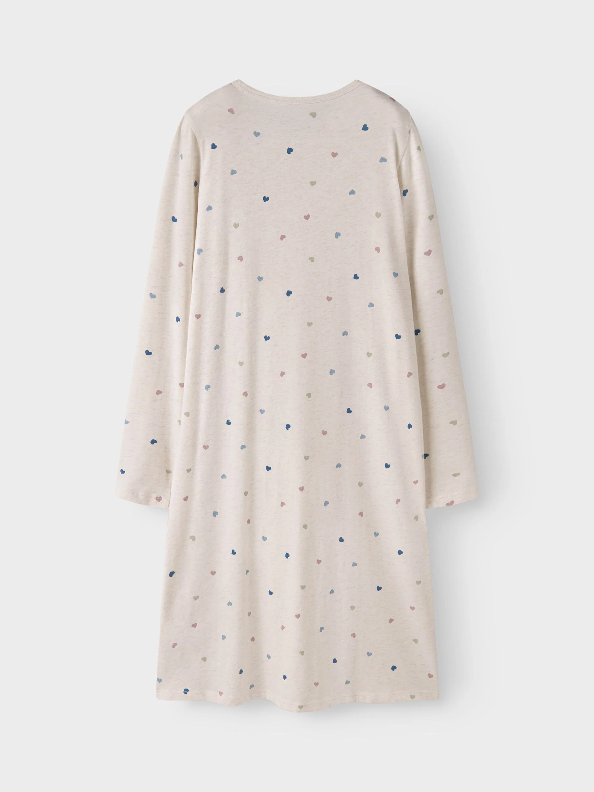 Name It lasten yöpaita NKFNIGHTGOWN HEARTS NOOS, valkopohjainen kuosi - Image 2