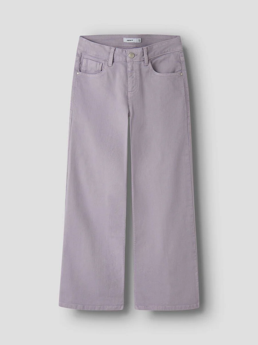 Name It lasten housut NKFROSE WIDE TWI PANT, vaalea lila