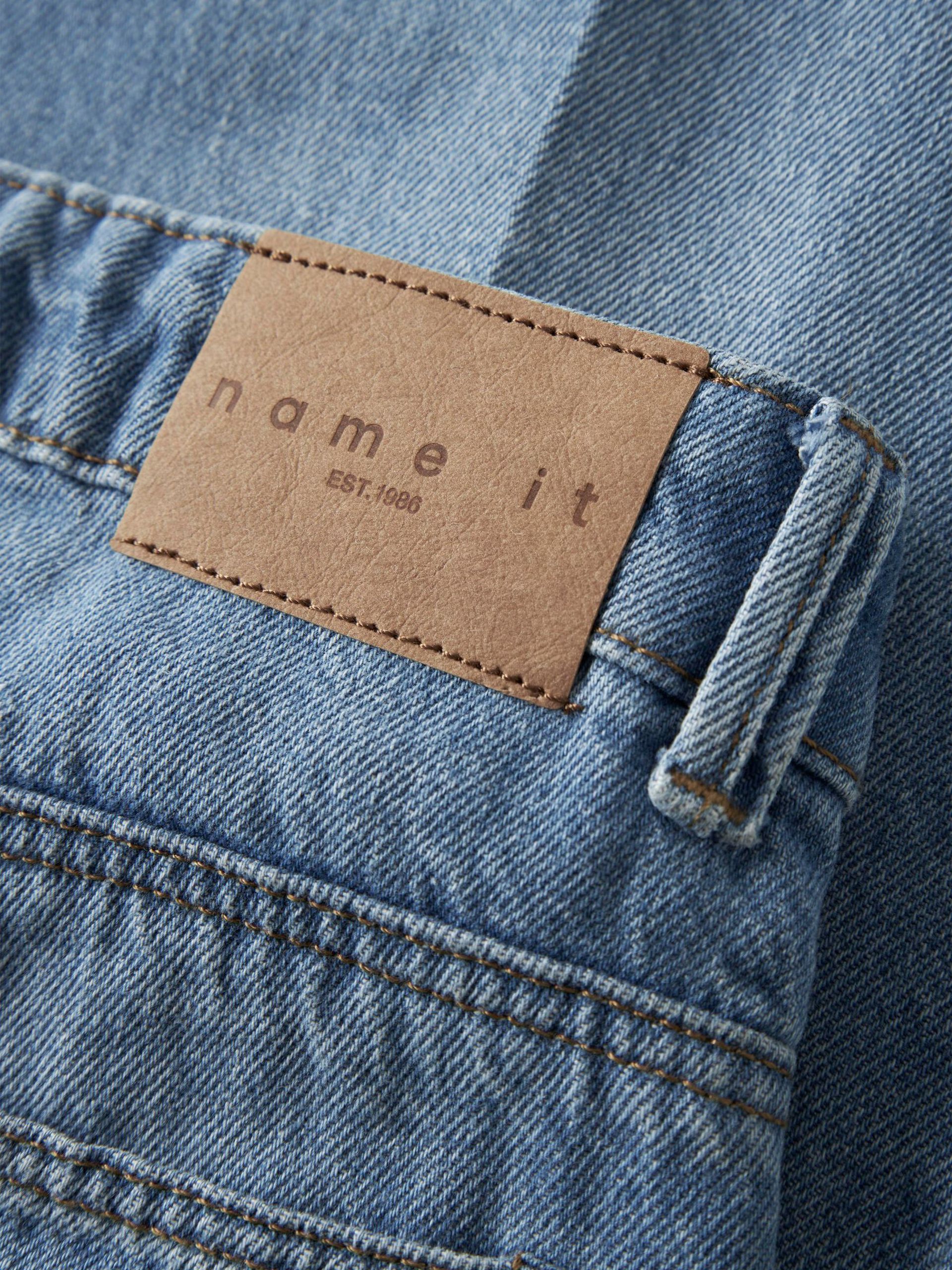 Name It lasten farkut NKFROSE X-WIDE PRESS JEANS, sininen - Image 4