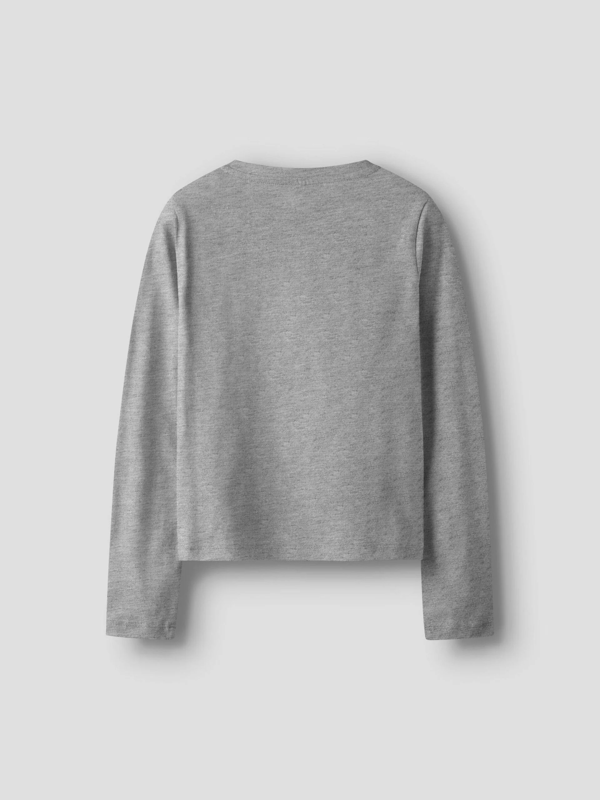 Name It lasten pitkähihainen paita NKFTHELMAS LS SHORT TOP, keskiharmaa - Image 2