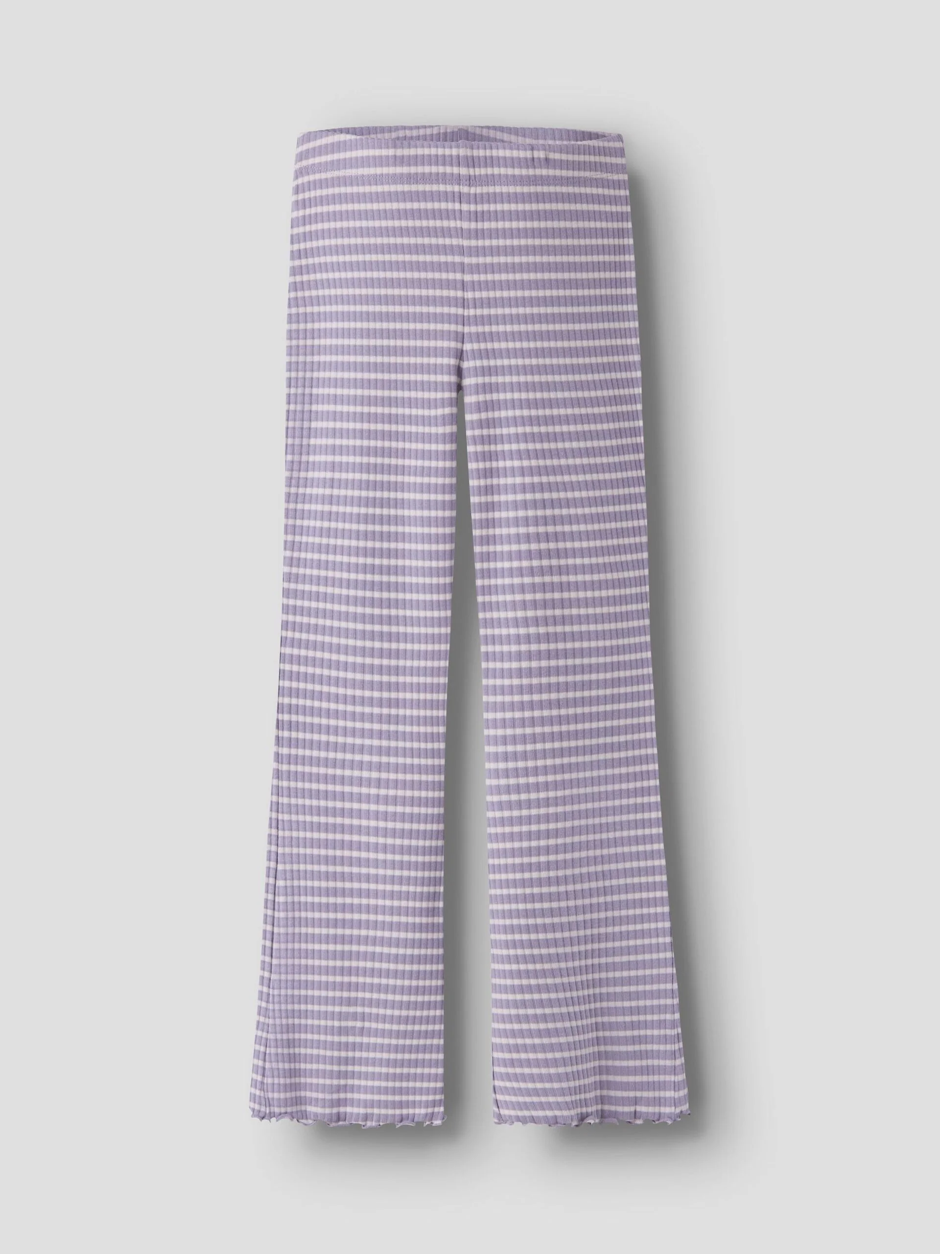 Name It lasten housut NKFVEMMA FLARE PANT, raidallinen lila - Image 3
