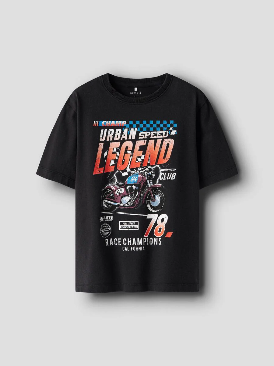 Name It lasten t-paita NKMBANK SS NREG TOP, musta - Image 3