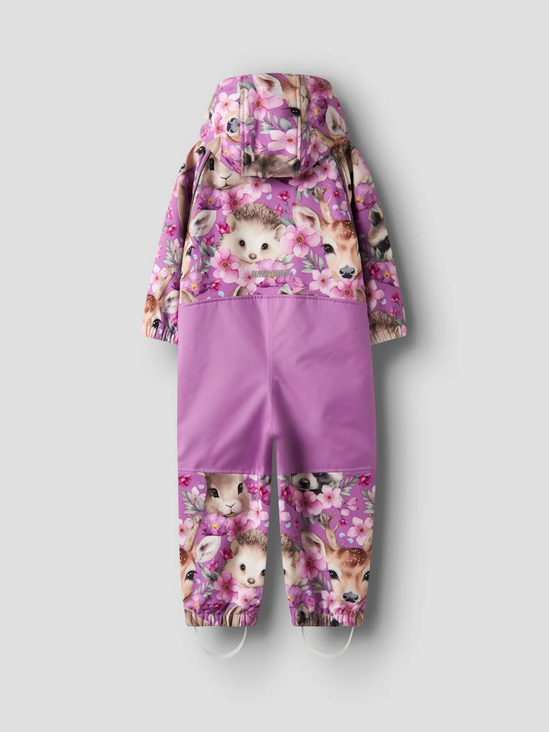 Name It lasten softshell haalari NMFALFA08, pinkki kuosi - Image 2