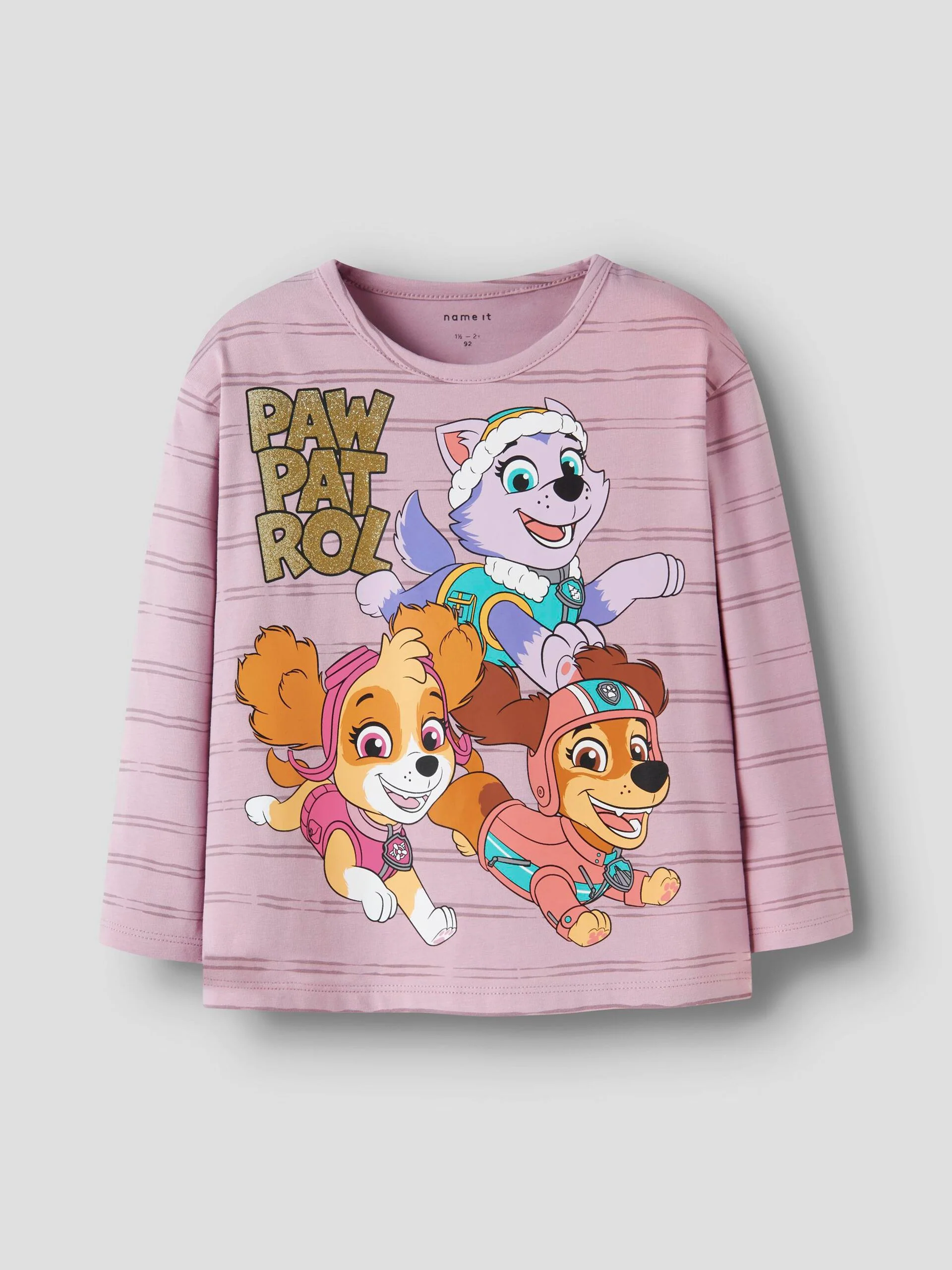 Name It lasten pitkähihainen paita NMFJANNET PAW LS NREG TOP, vaaleanpunainen