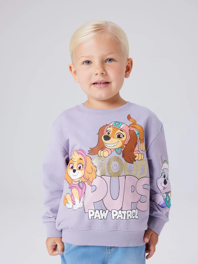 Name It lasten collegepaita NMFJARA PAW NREG SWEAT BRU NOOS, lila