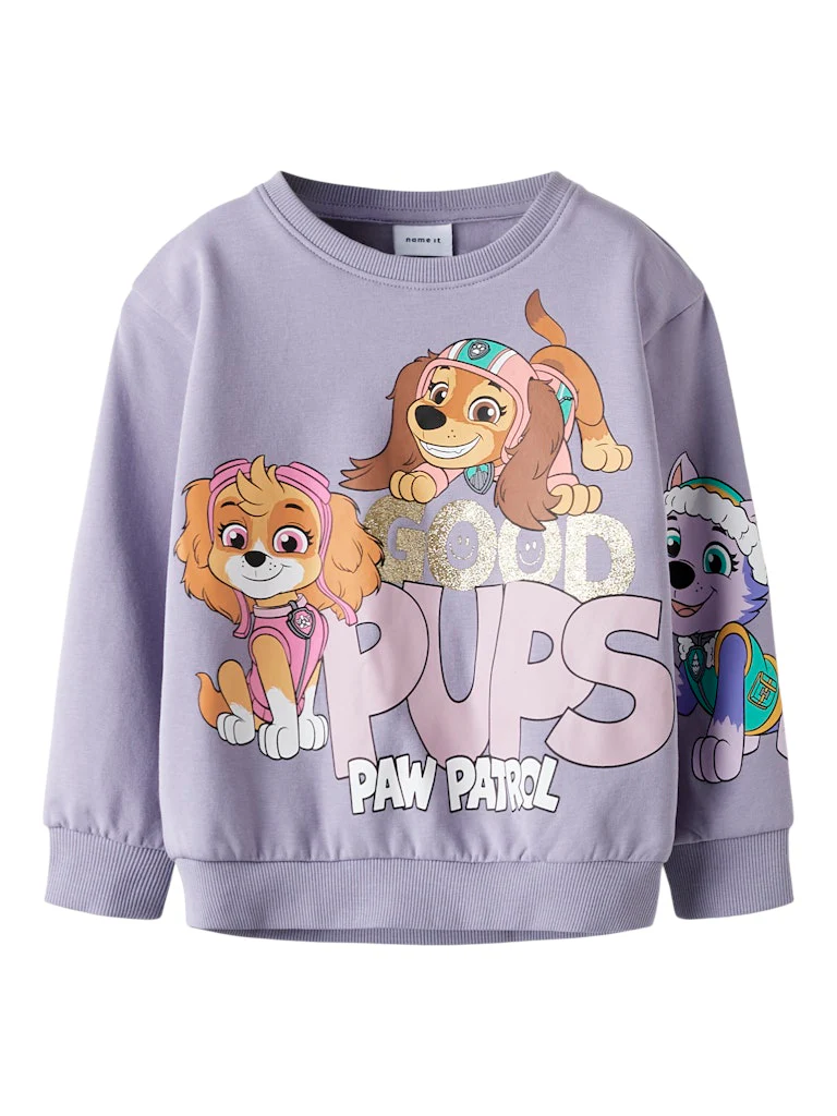 Name It lasten collegepaita NMFJARA PAW NREG SWEAT BRU NOOS, lila - Image 2