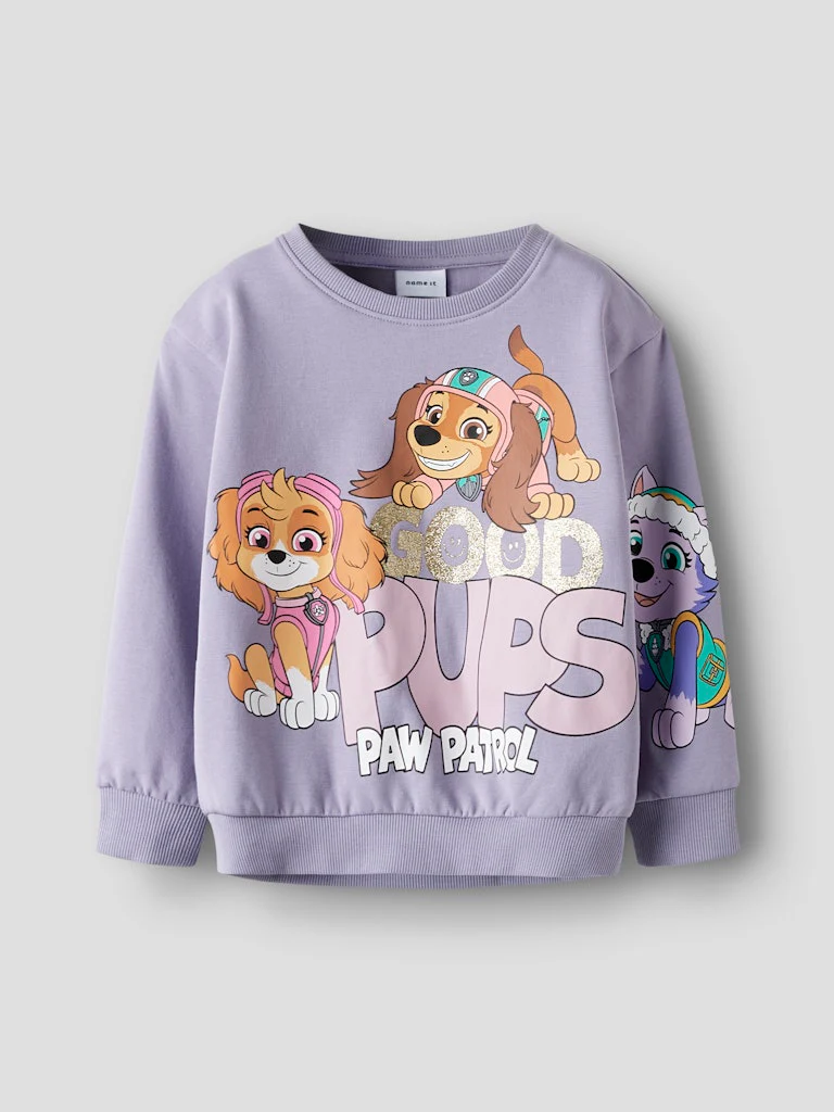 Name It lasten collegepaita NMFJARA PAW NREG SWEAT BRU NOOS, lila - Image 4