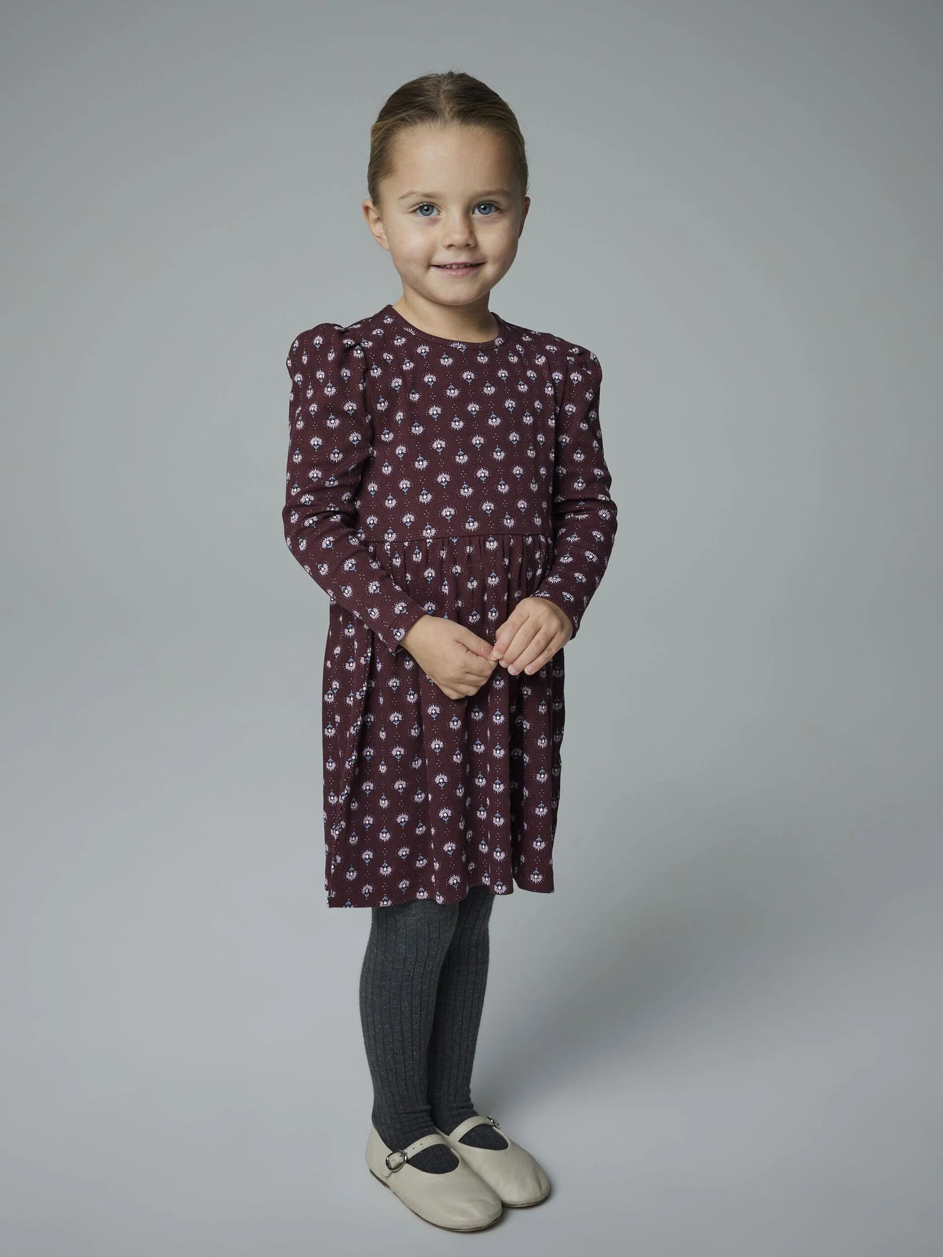Name It lasten mekot NMFONINE LS DRESS, viininpunainen