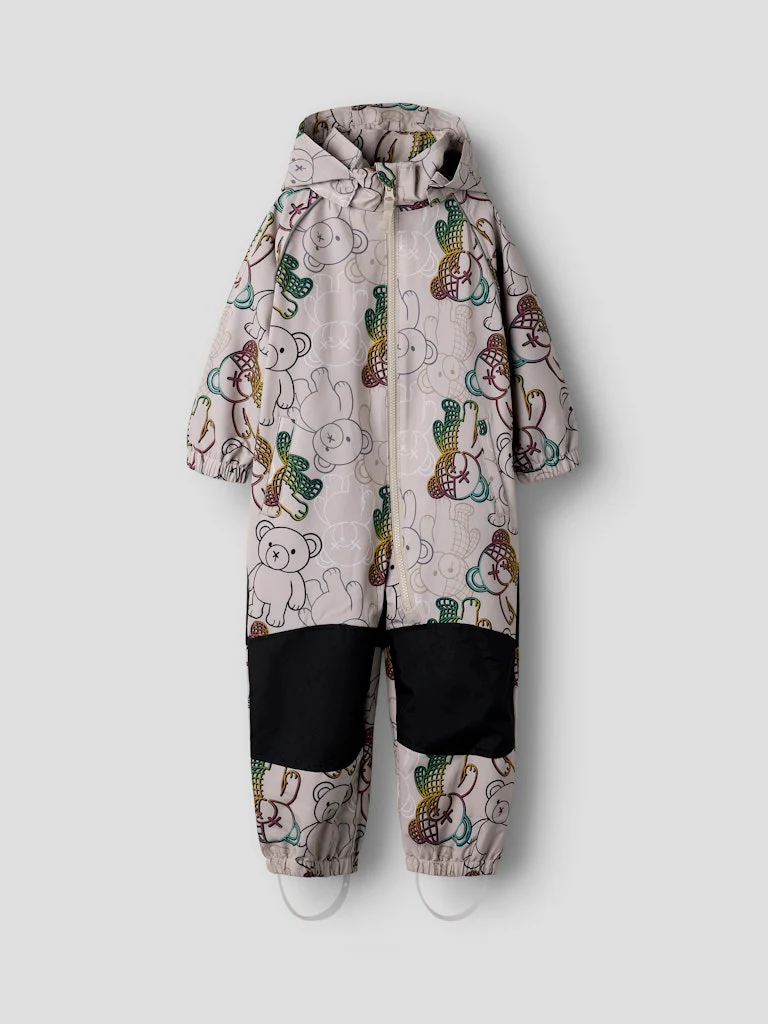 Name It lasten välikausihaalarit NMMALFASHELL08 Suit AOP FO, harmaa kuosillinen