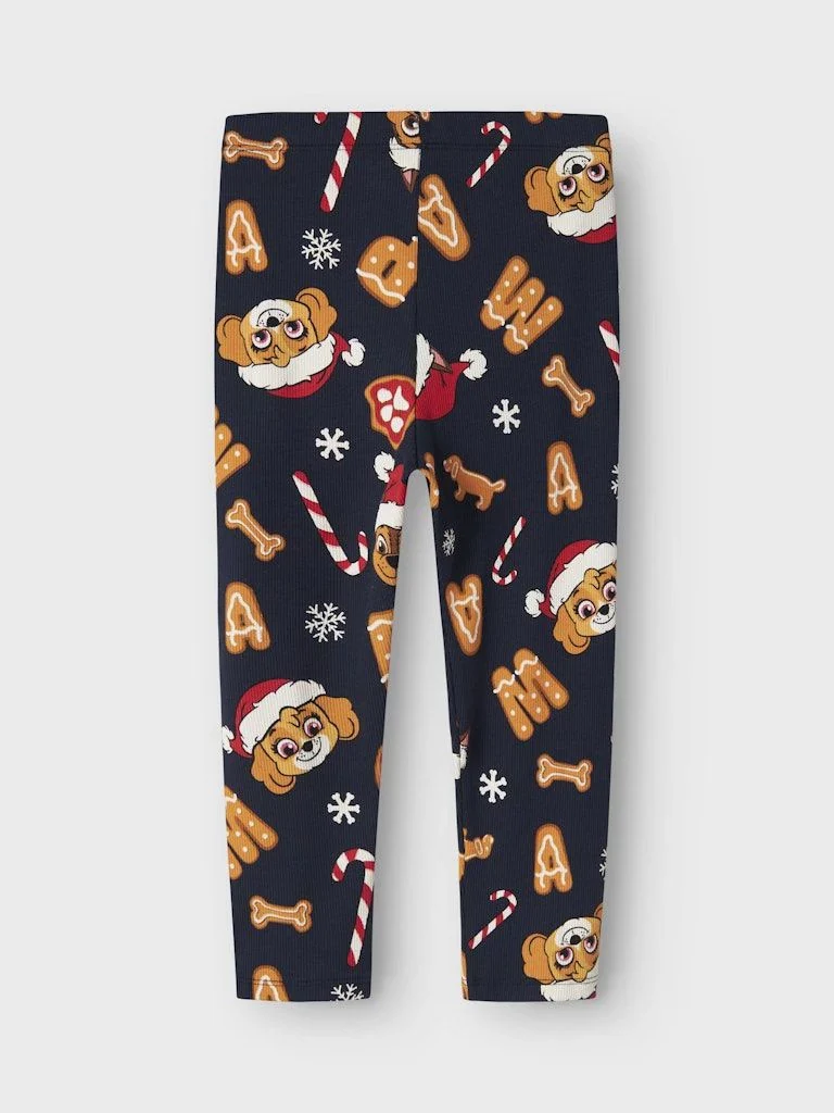Name It lasten pyjama NMMSLAVA PAW LS NIGHTSET, tummansininen - Image 3