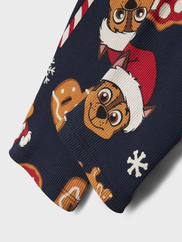 Name It lasten pyjama NMMSLAVA PAW LS NIGHTSET, tummansininen - Image 4