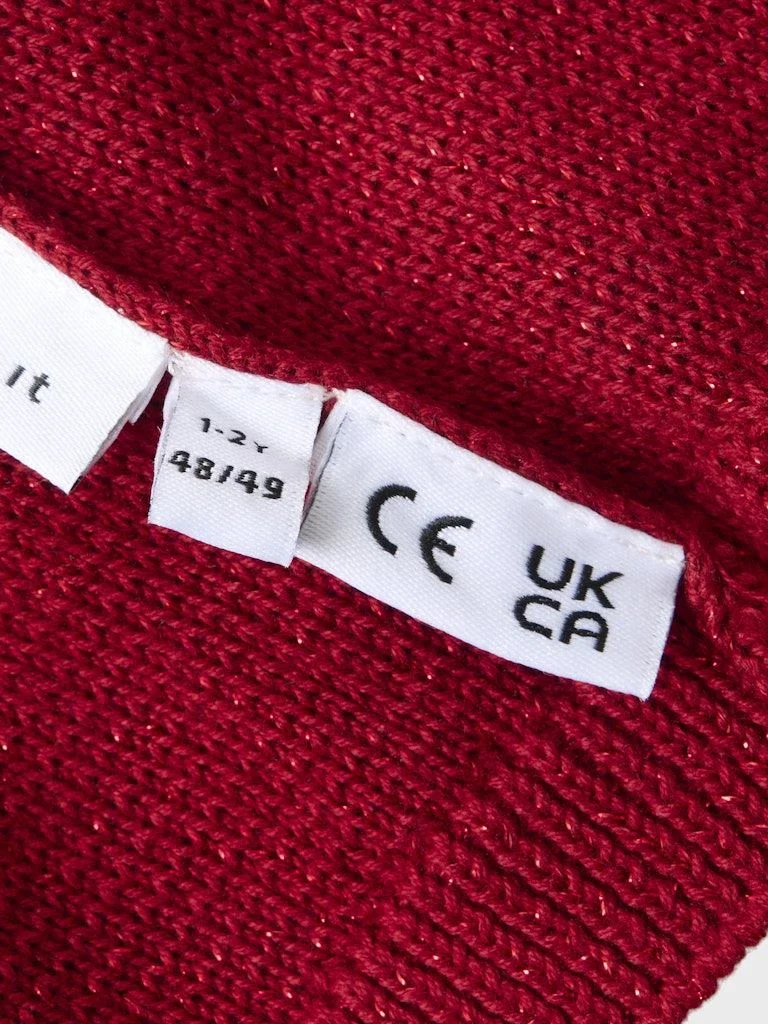 Name It lasten lakki NMNRINJAHA KNIT HAT, punainen - Image 2