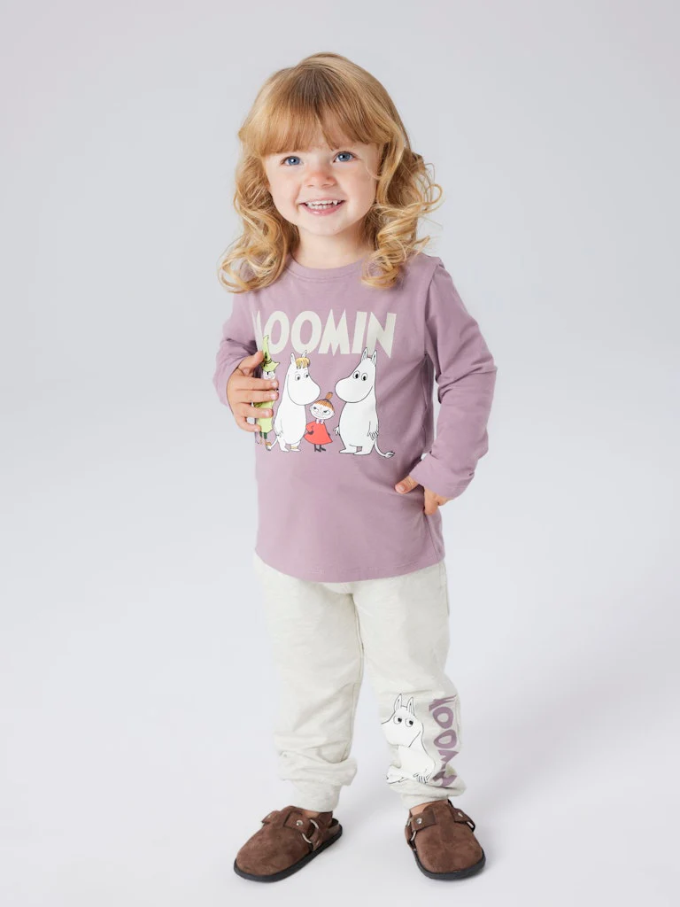 Name It lasten collegehousut NMNSloli Moomin Sweat Pant, beige