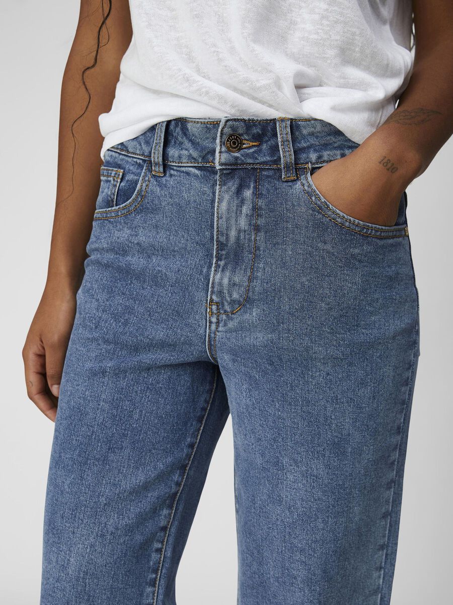 Object Naisten Farkut, OBJMARINA MW DENIM JEANS NOOS Indigo - Image 4