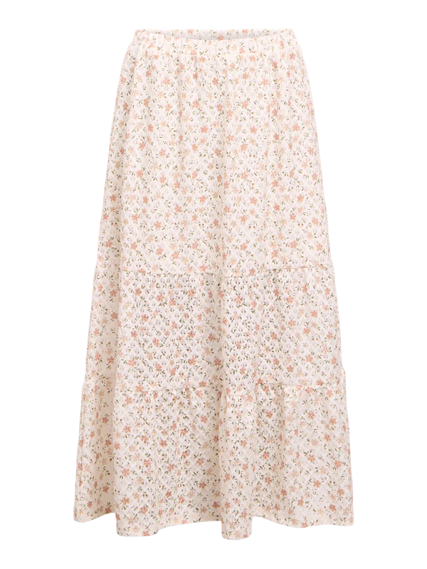 Object naisten hame, OBJGIGI MIDI SKIRT E HS 25 Cloud Dancer