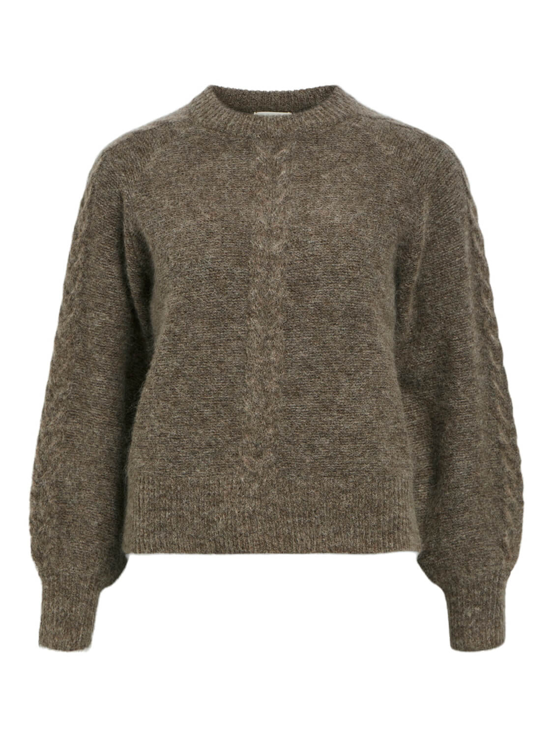 Object Naisten Neule, OBJNETE LO KNIT PULLOVER NOOS Kaakaonruskea - Image 2