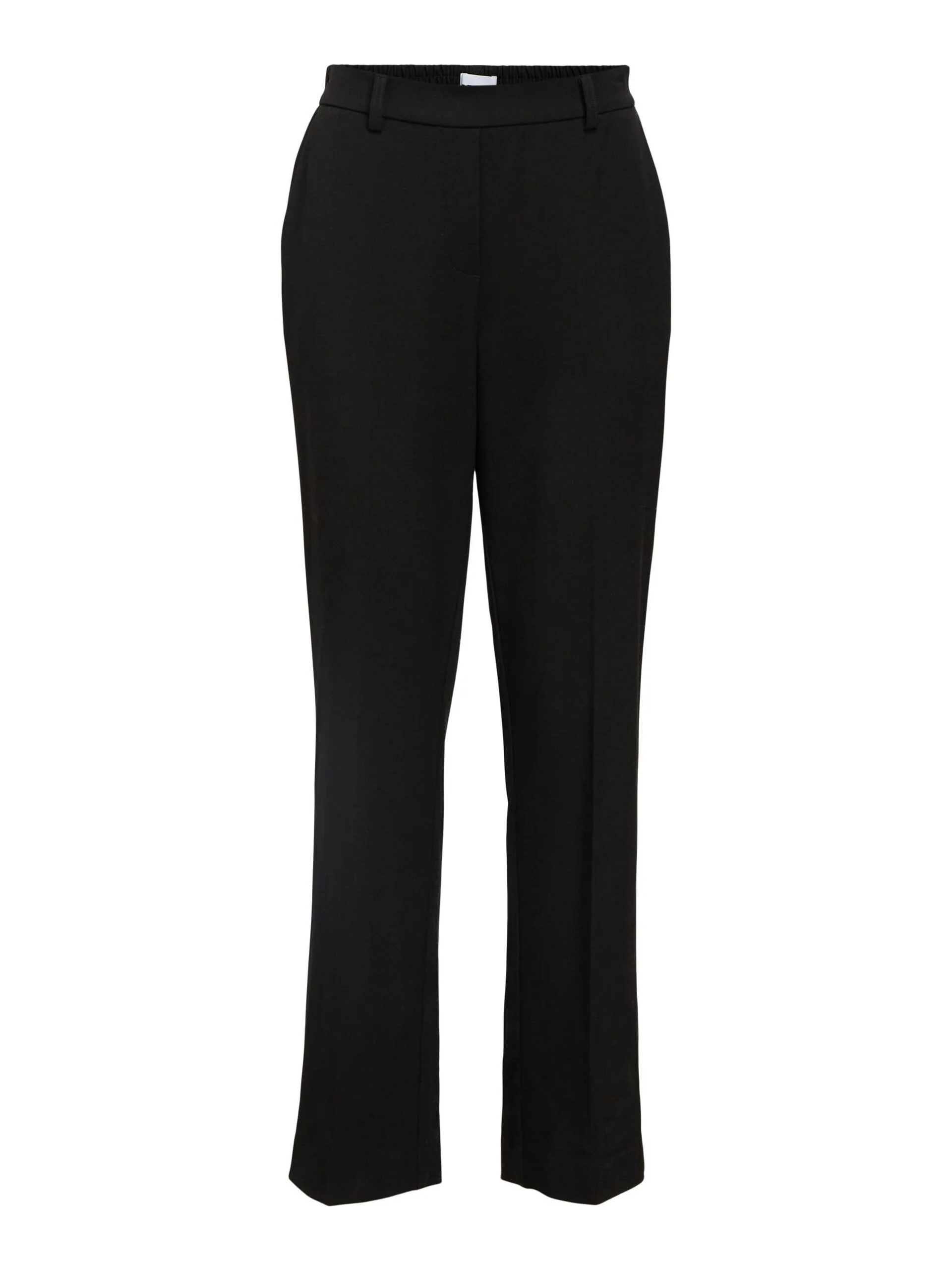 Object naisten suorat housut, OBJLISA MW STRAIGHT PANT Black - Image 2