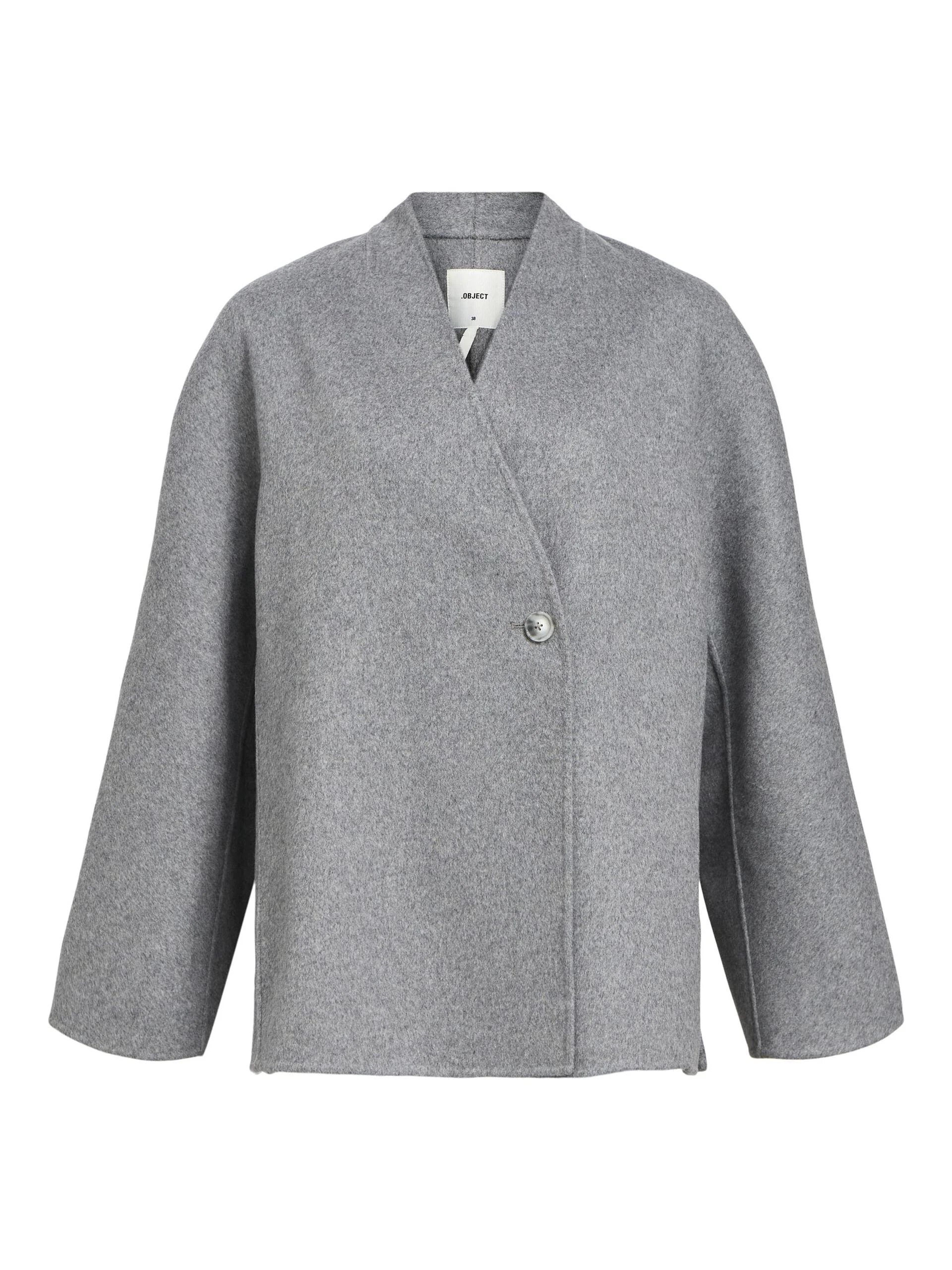 Object Naisten Takki, OBJLINN L/S OZ OPEN JACKET NOOS Grafiitti - Image 2