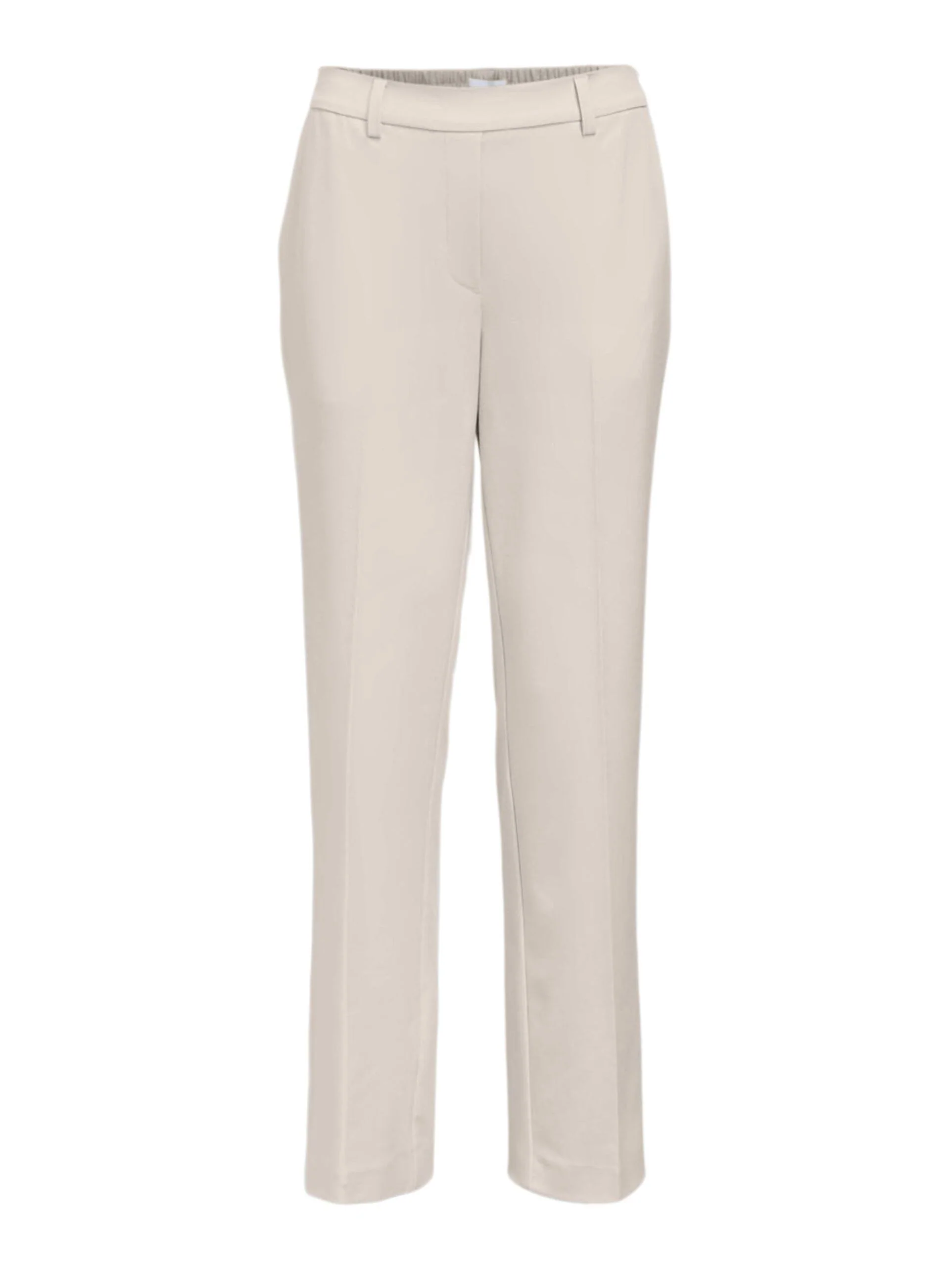Object naisten suorat housut OBJLISA MW Straight Pant, Humus Melange - Image 5