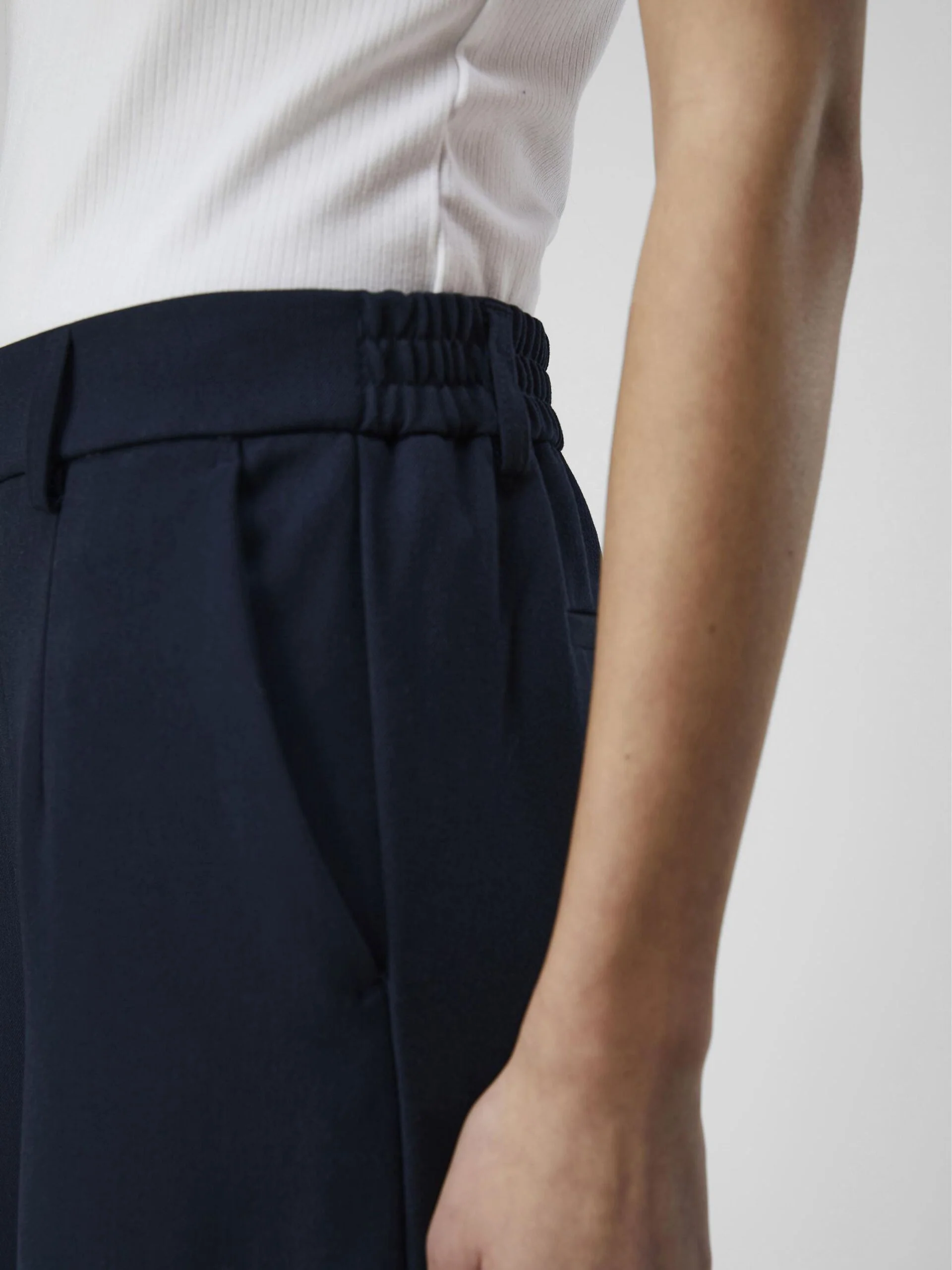 Object naisten housut OBJLisa Wide Pant, Sky Captain - Image 6