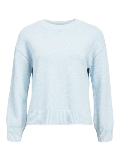 Object naisten neulepusero Objsima L/S Lo Knit Pullover Noos, Winter Sky - Image 2