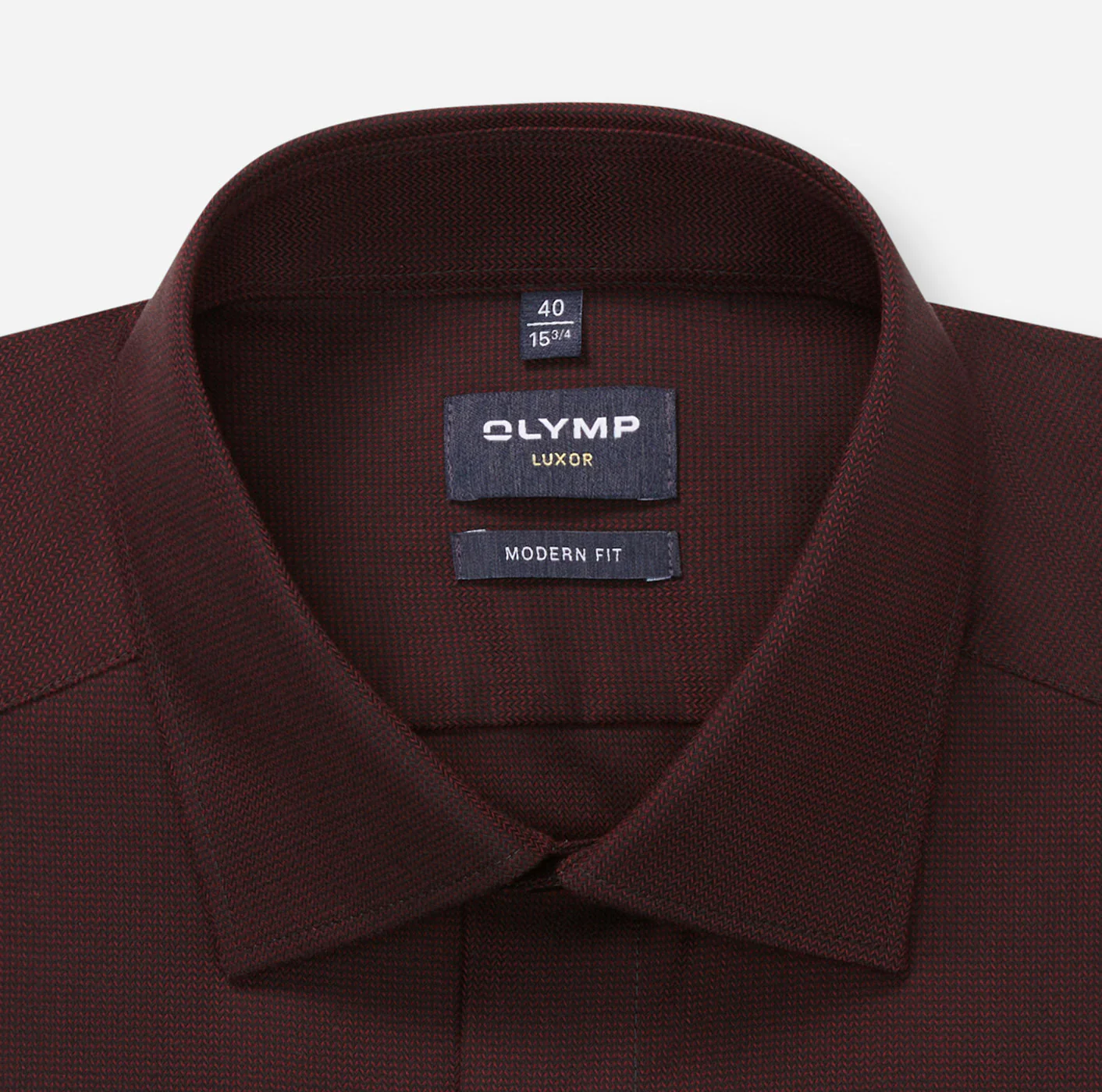 Olymp miesten kauluspaita OLYMP LUXOR MODERN FIT, viininpunainen - Image 2