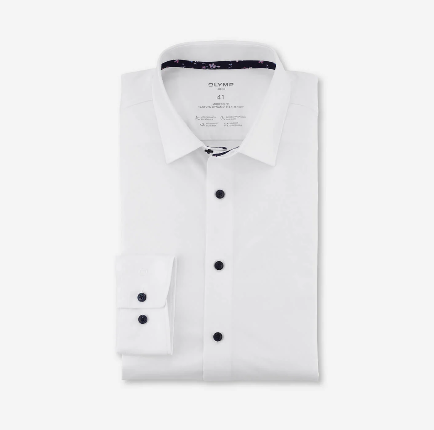 Olymp luxor 24/7 kauluspaita, modern fit Valkoinen