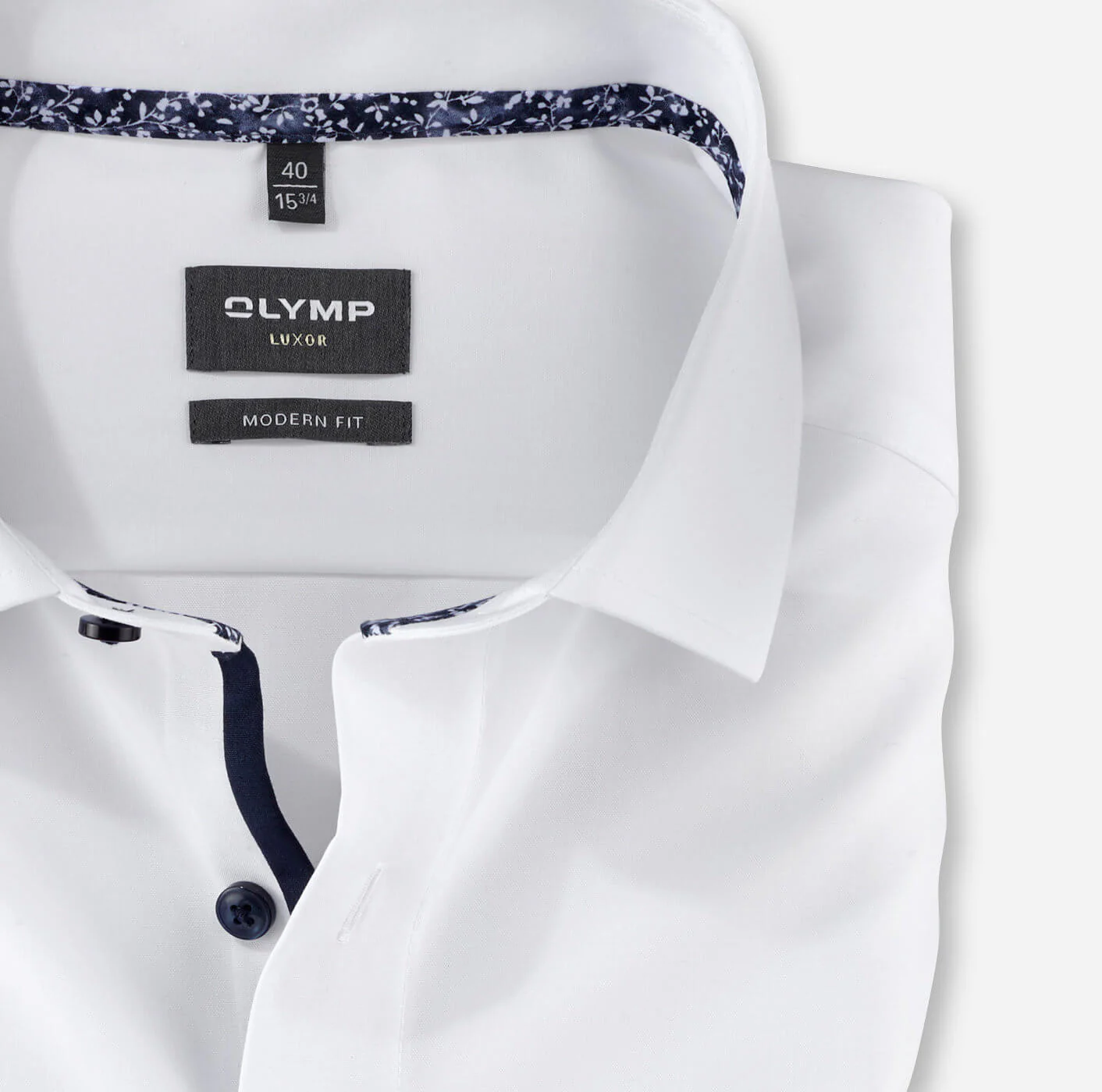 Olymp luxor kauluspaita, Modern fit +hiha Valkoinen - Image 2