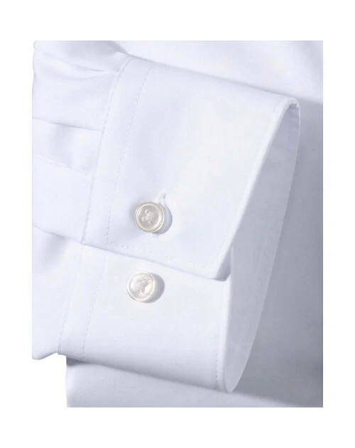 Olymp Miesten Kauluspaita, White Comfort Fit Valkoinen - Image 2