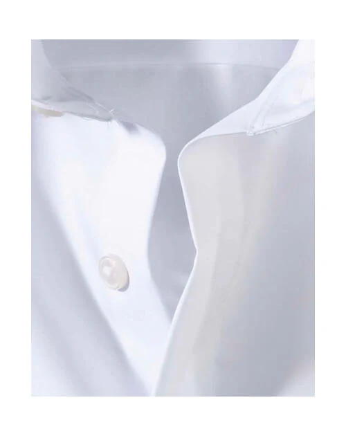 Olymp Miesten Kauluspaita, White Comfort Fit Valkoinen - Image 3