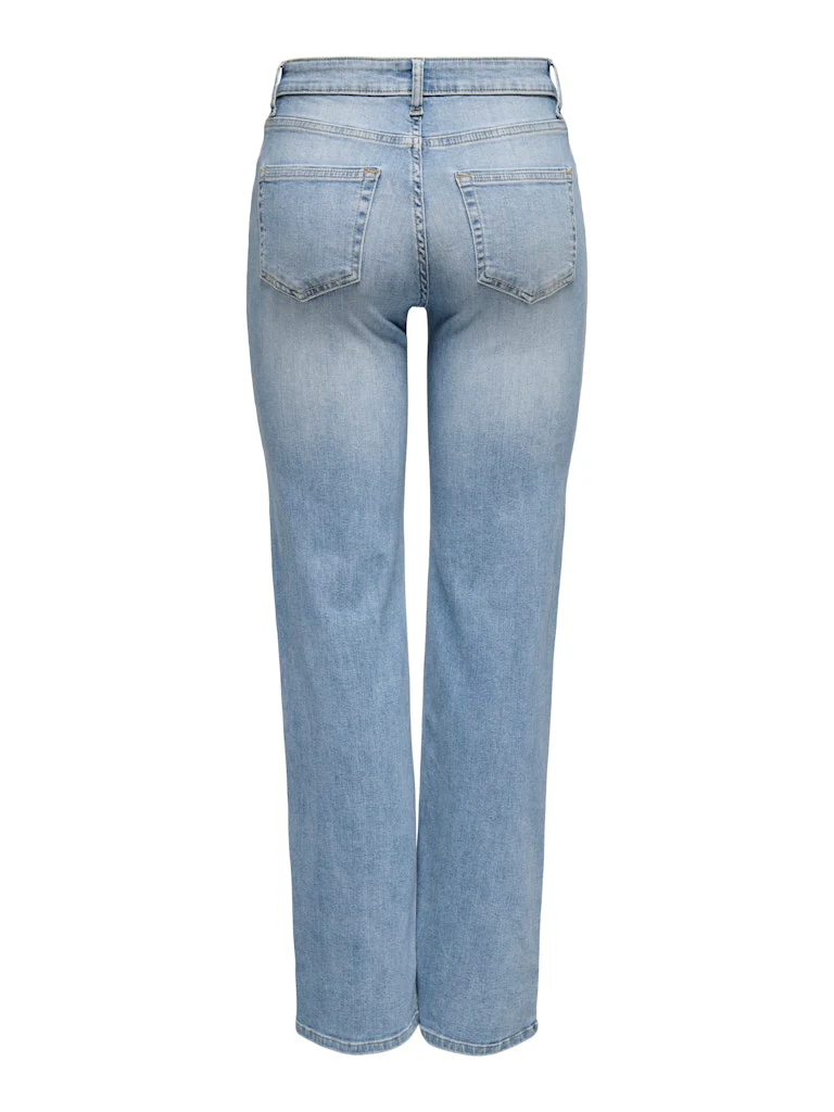 Only naisten farkut ONLBLUSH MID STRAIGHT DNM TAI467 NOOS, vaaleansininen - Image 3