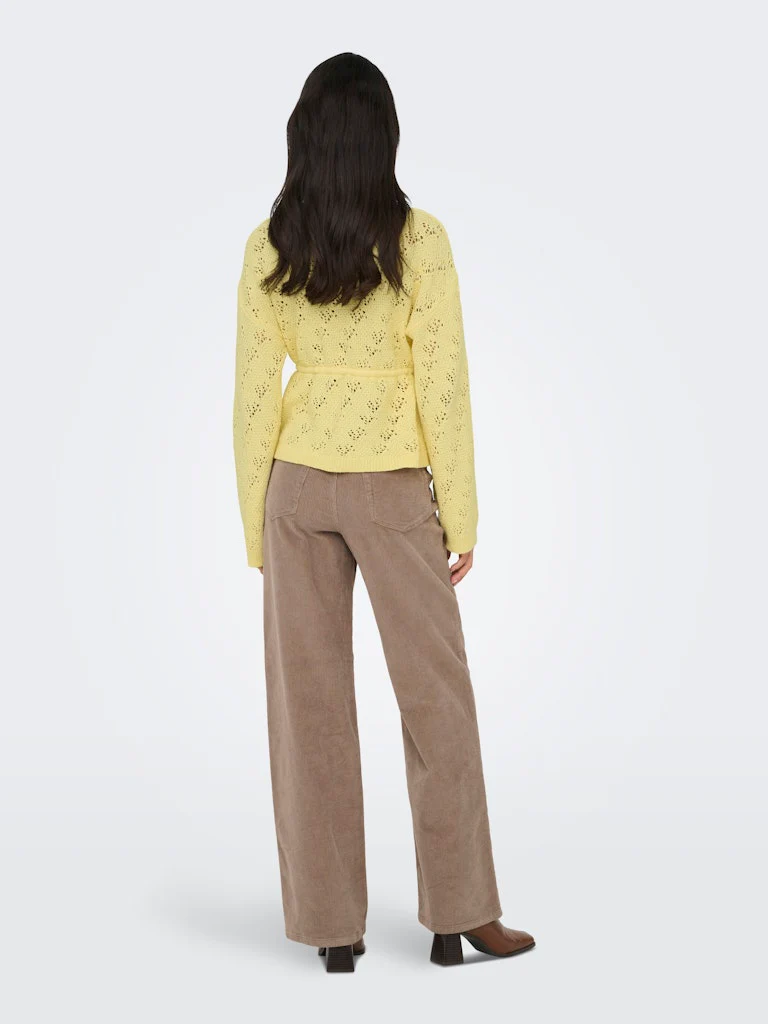 Only naisten neuletakki ONLELKE LIFE LS CARDIGAN CC KNT, keltainen - Image 2