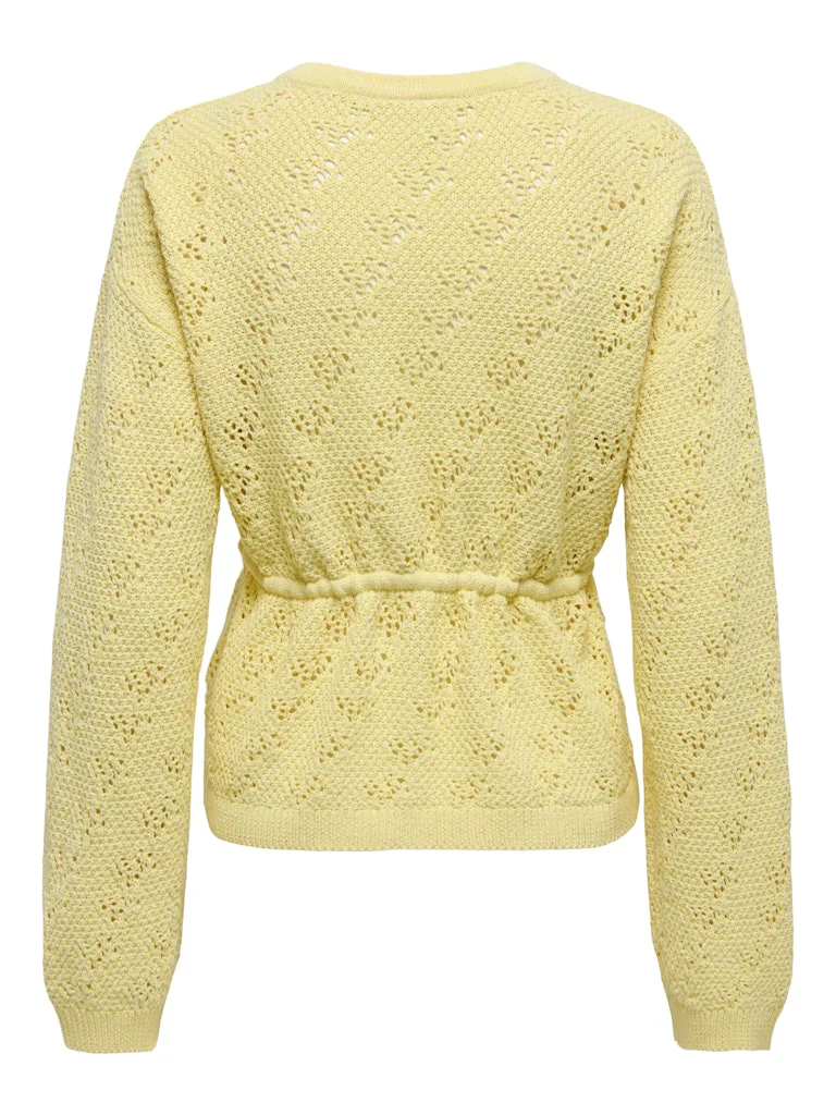 Only naisten neuletakki ONLELKE LIFE LS CARDIGAN CC KNT, keltainen - Image 4
