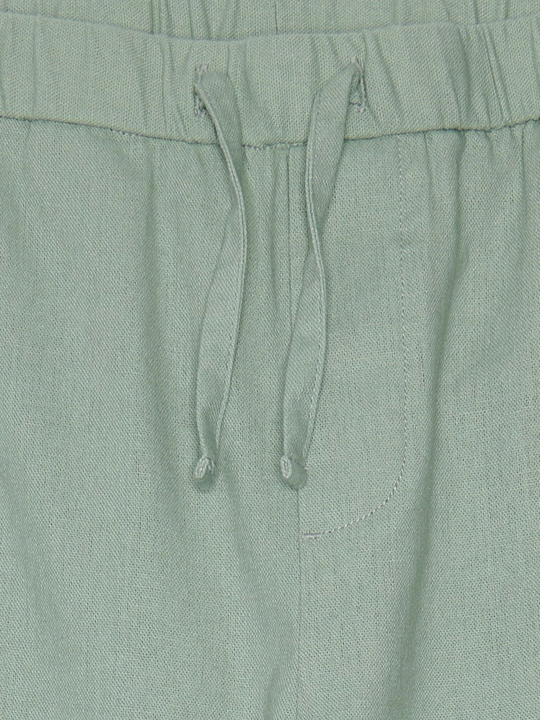 Only and Sons Junior lasten housut, OSJLINUS COTTON LINEN PANT Vihreä - Image 4