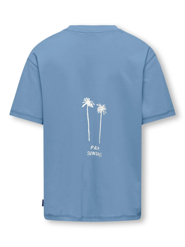 Only and Sons Junior t-paita, OSJMENES LOOSE SS O-NECK T-SHIRT Keskisininen - Image 2